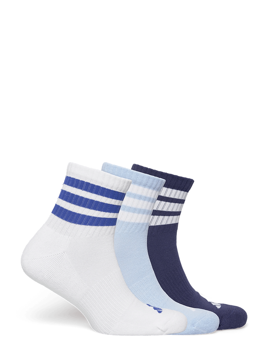 adidas Performance - 3S ESS C MID 3P - sportstrømper - dkblue/white/globlu - 4