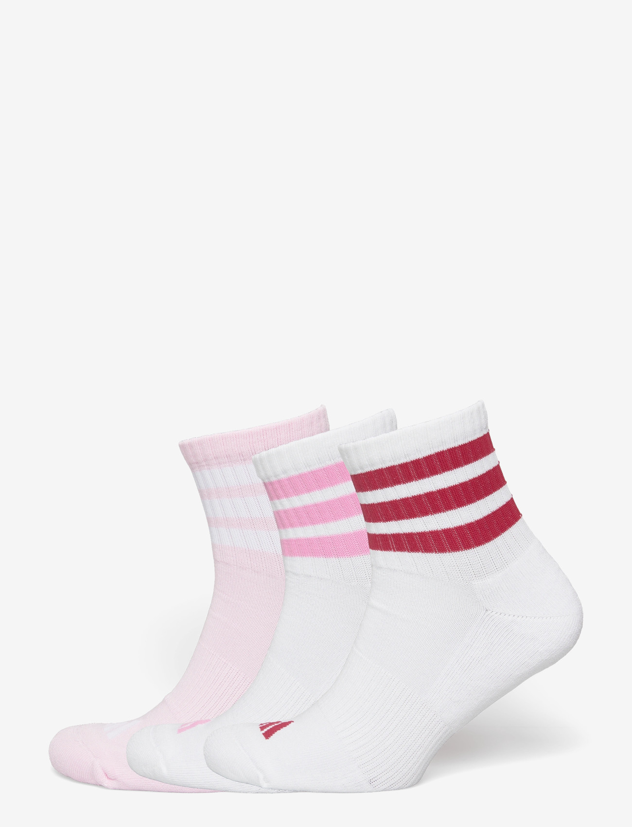 adidas Performance - 3S ESS C MID 3P - träningsstrumpor - white/clpink/actmar - 0