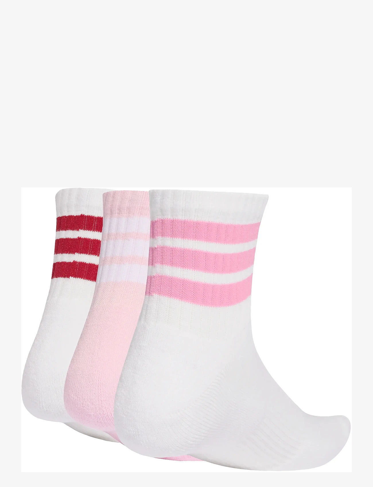 adidas Performance - 3S ESS C MID 3P - träningsstrumpor - white/clpink/actmar - 1