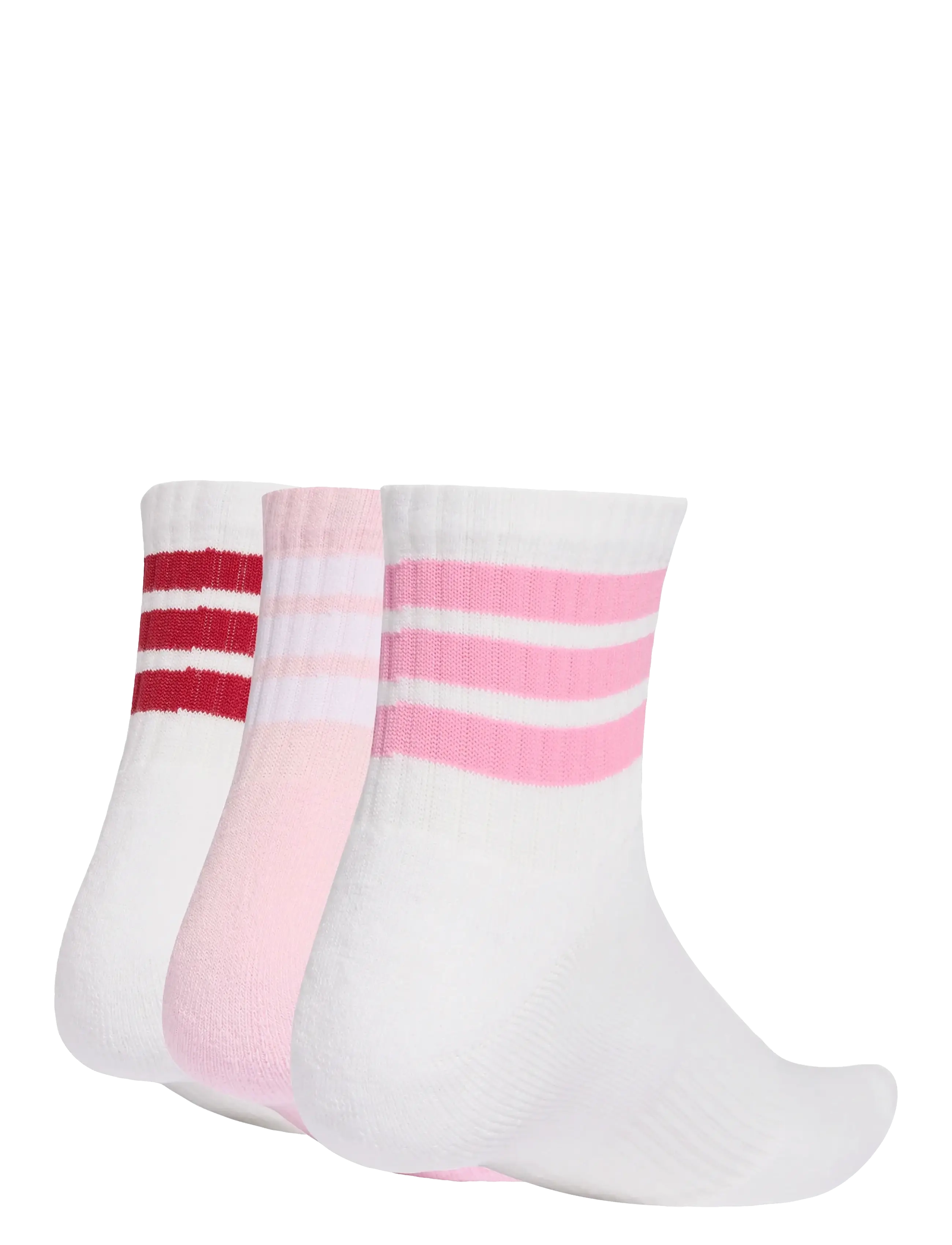 adidas Performance - 3S ESS C MID 3P - sportstrømper - white/clpink/actmar - 1