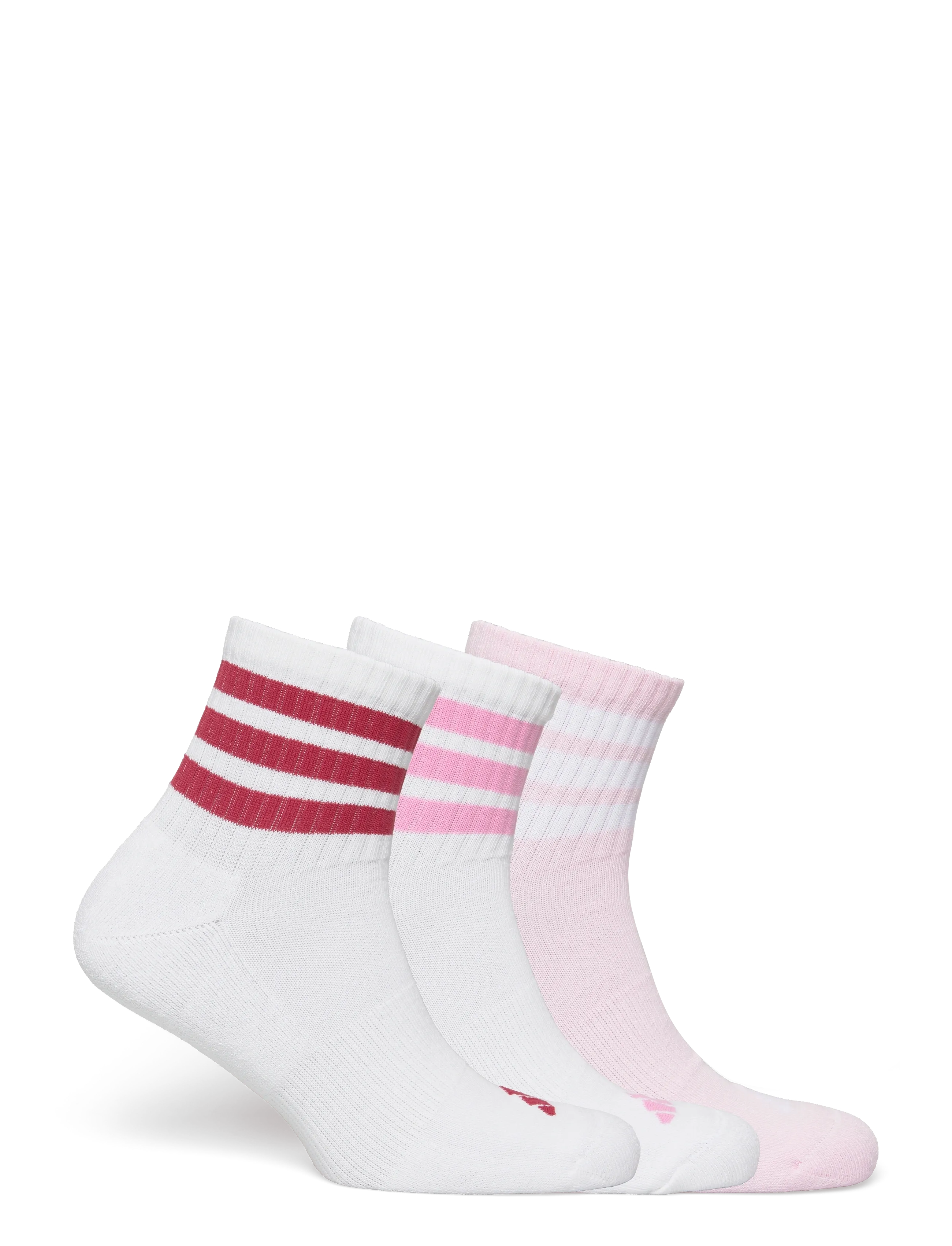 adidas Performance - 3S ESS C MID 3P - sportstrømper - white/clpink/actmar - 4
