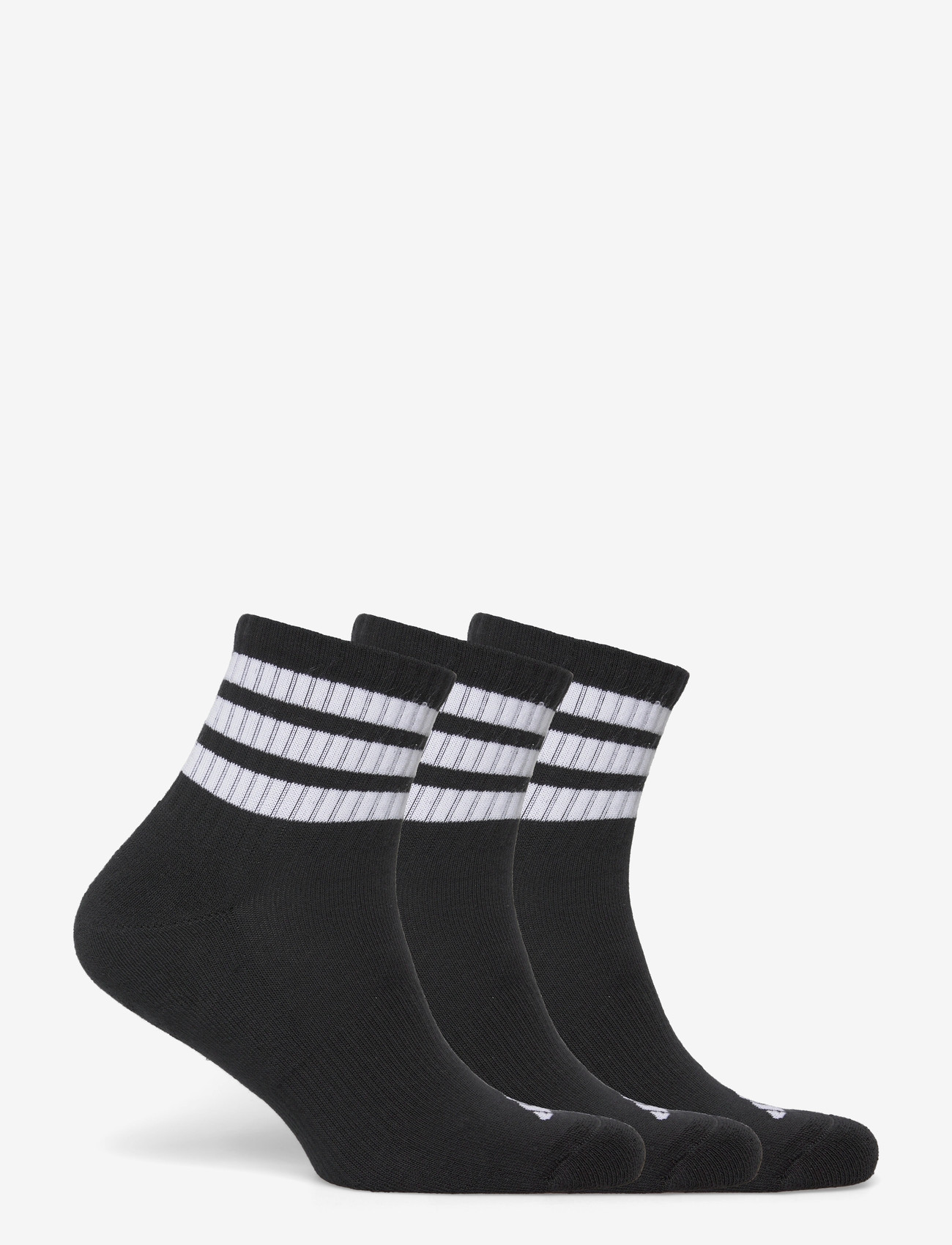 adidas Performance - 3S ESS C MID 3P - sportstrømper - black/white/white - 4