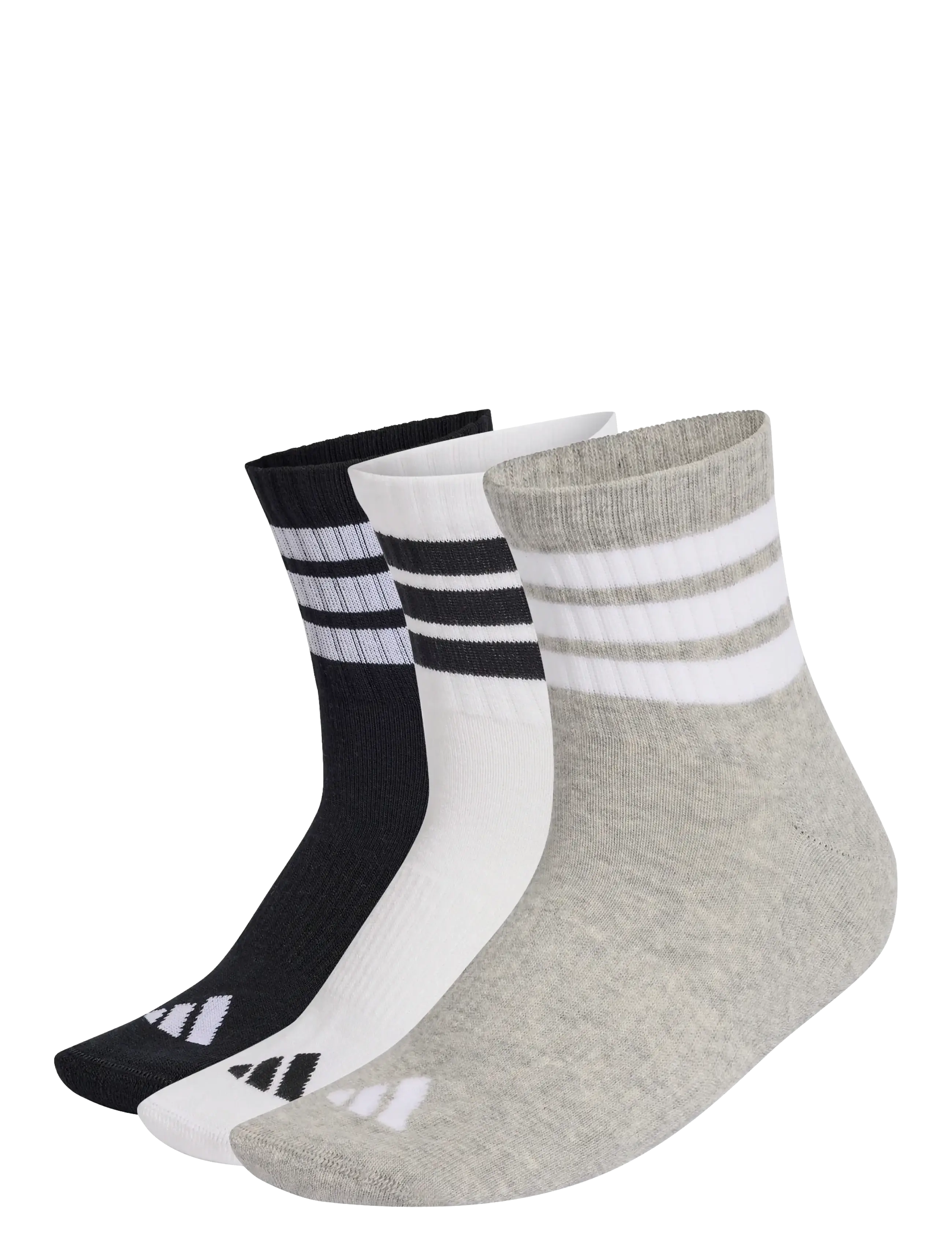 adidas Performance 3S ESS C MID 3P - Tøj - MGREYH/WHITE/BLACK / multi