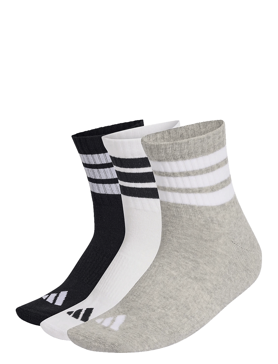 adidas Performance - 3S ESS C MID 3P - sport socks - mgreyh/white/black - 0