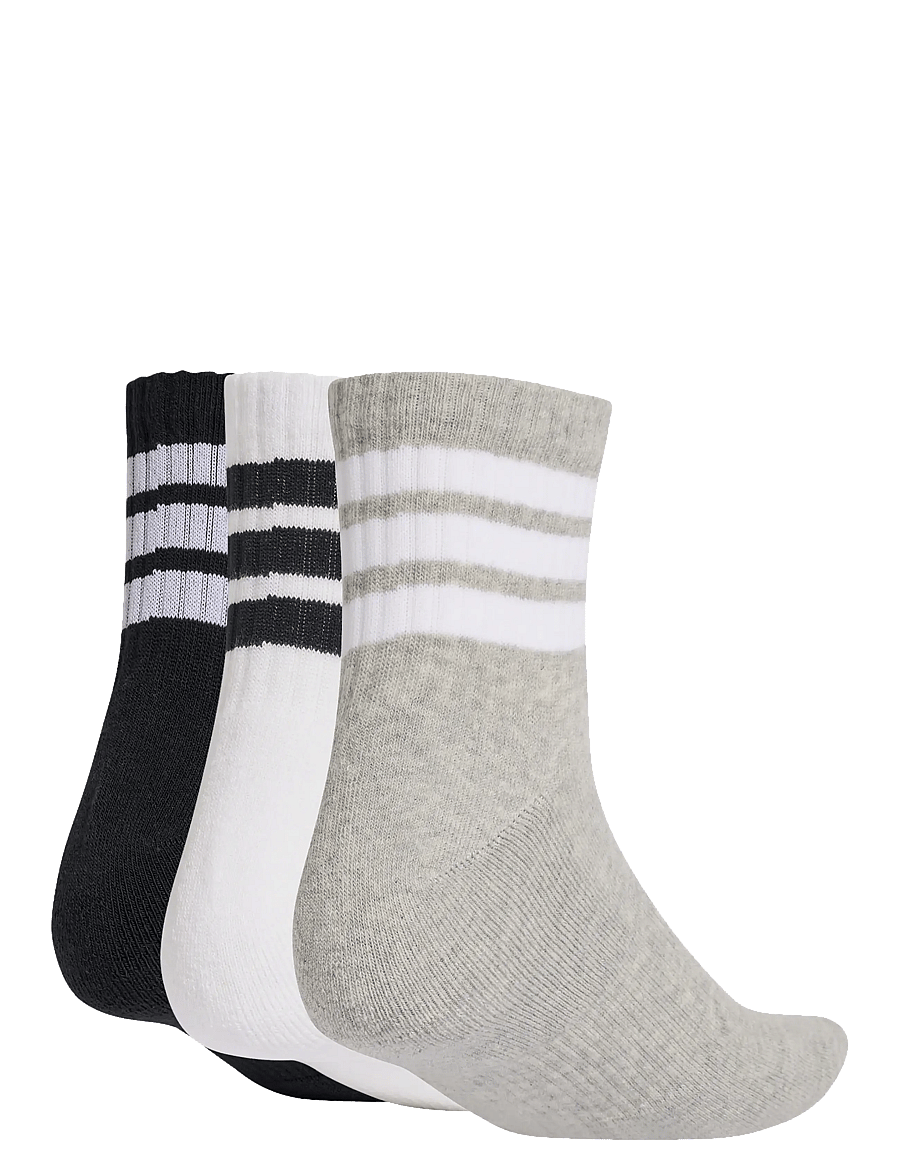 adidas Performance - 3S ESS C MID 3P - sport socks - mgreyh/white/black - 1