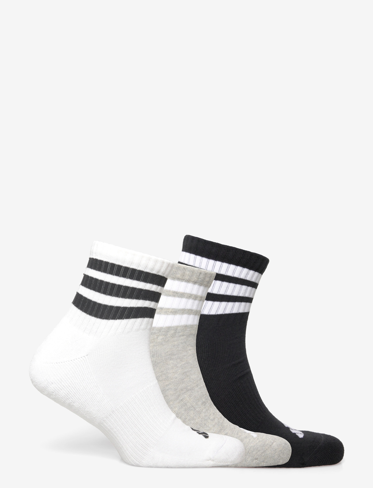 adidas Performance - 3S ESS C MID 3P - träningsstrumpor - mgreyh/white/black - 1