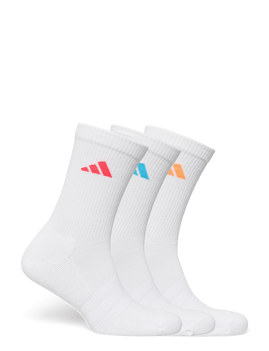 adidas Performance - C ESS CRW 3P - strümpfe - white/luor/lucred - 4