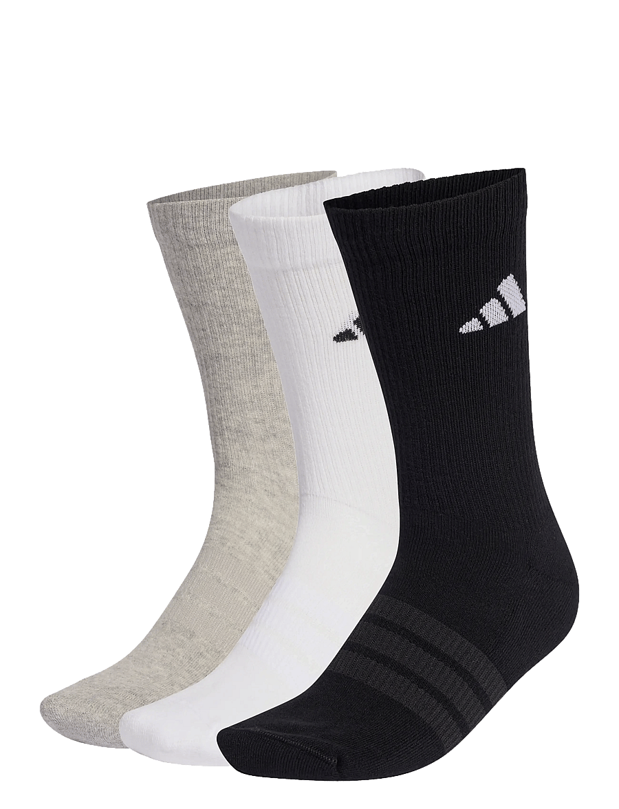 adidas Performance - C ESS CRW 3P - spordisokid - mgreyh/white/black - 1