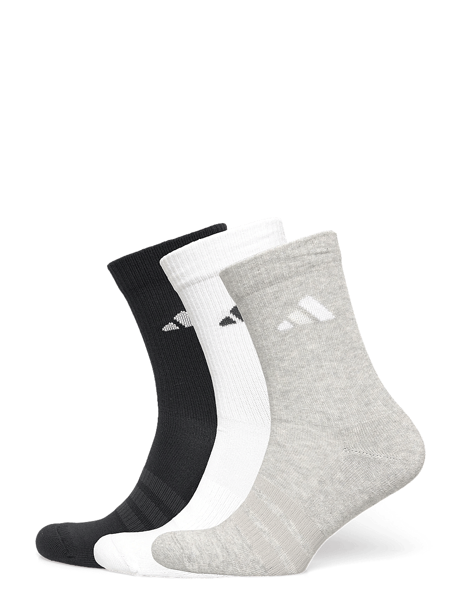 adidas Performance - C ESS CRW 3P - sportstrømper - mgreyh/white/black - 1