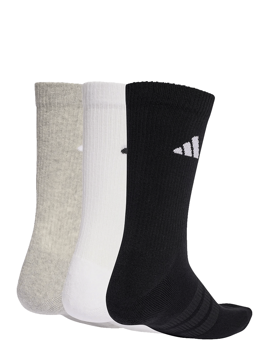 adidas Performance - C ESS CRW 3P - sportstrømper - mgreyh/white/black - 2