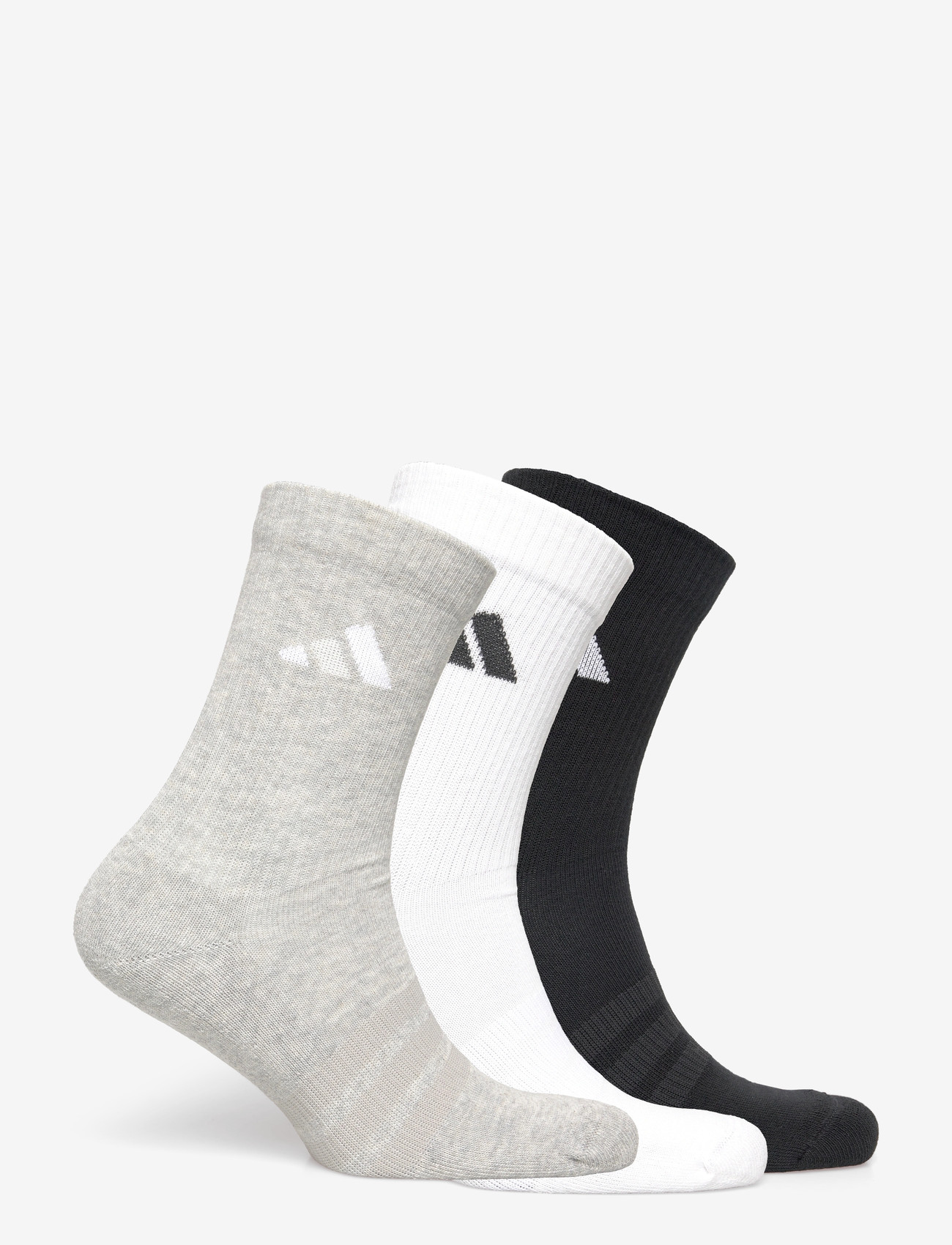 adidas Performance - C ESS CRW 3P - strümpfe - mgreyh/white/black - 4