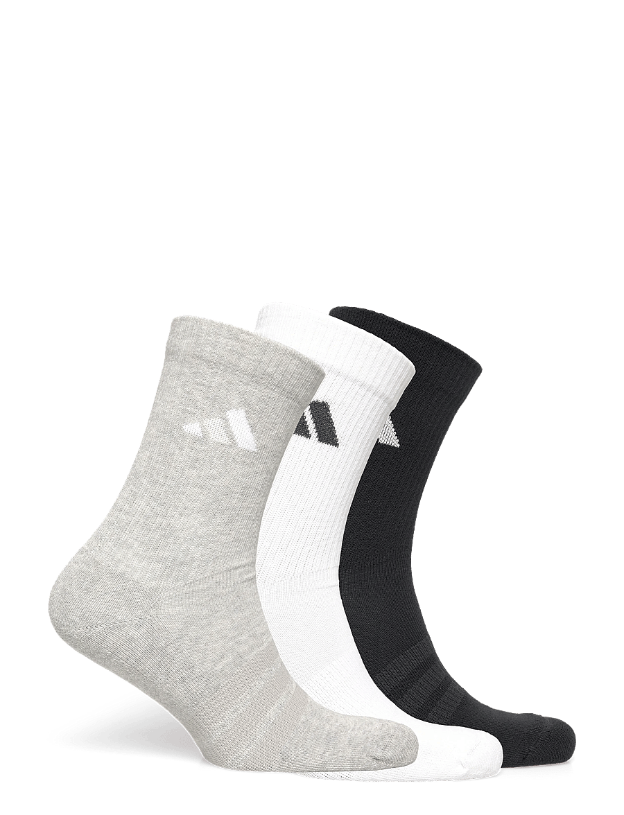 adidas Performance - C ESS CRW 3P - sportstrømper - mgreyh/white/black - 4
