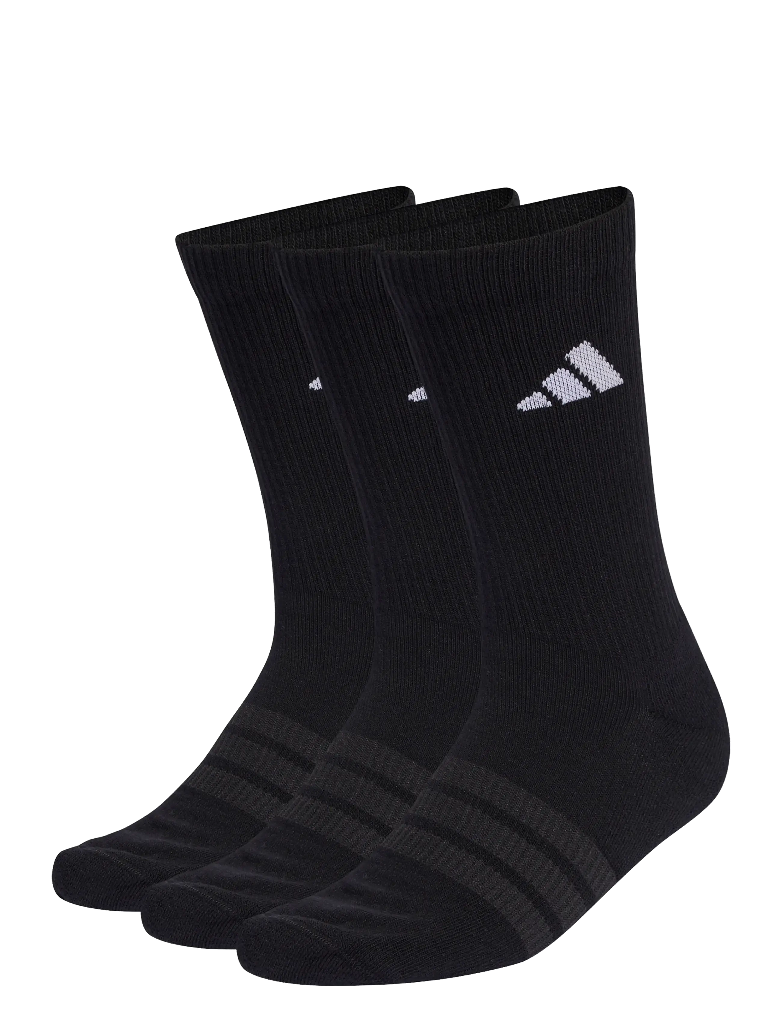 adidas Performance C ESS CRW 3P - adidas - BLACK/BLACK/WHITE / black