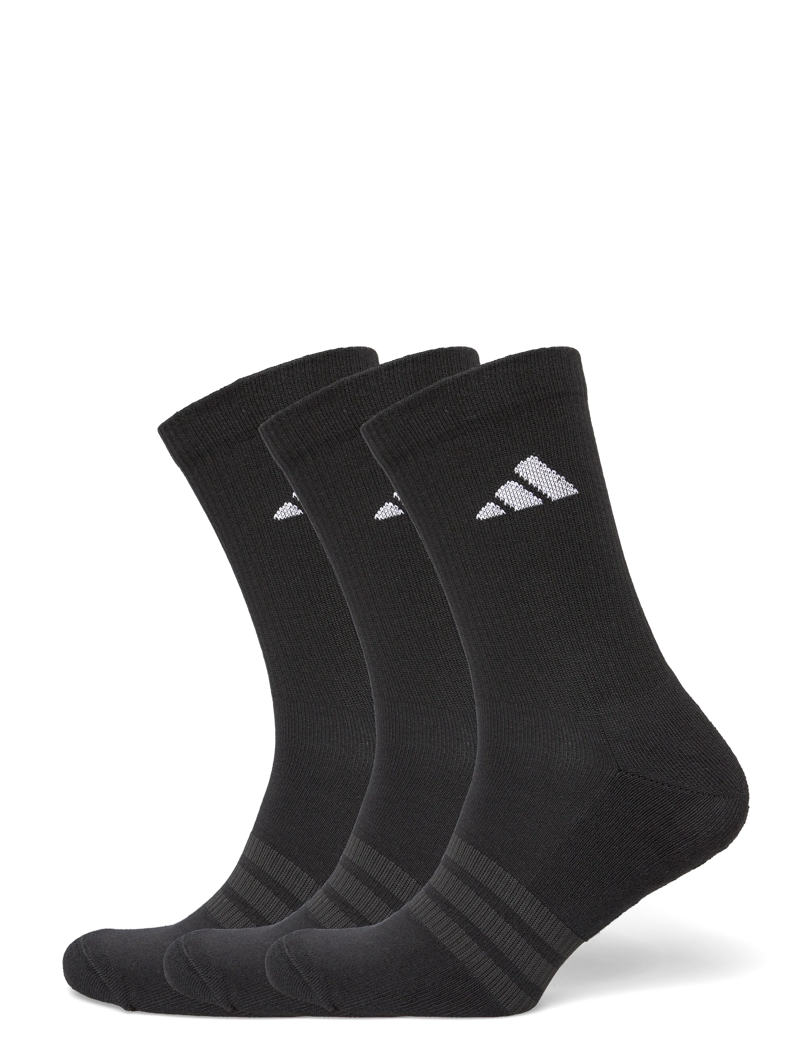 adidas Performance C ESS CRW 3P - adidas - BLACK/BLACK/WHITE / black