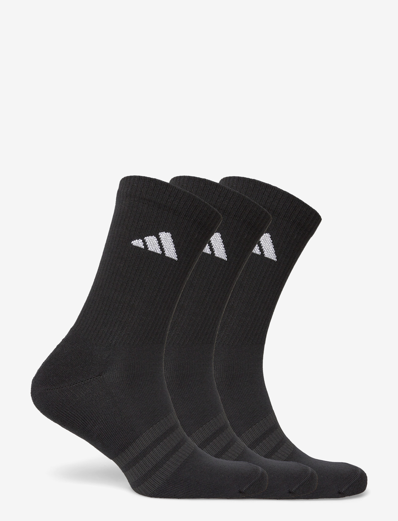 adidas Performance - C ESS CRW 3P - spordisokid - black/black/white - 4
