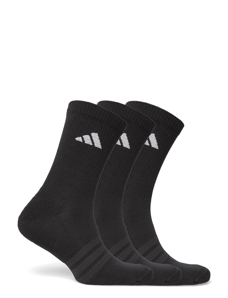 adidas Performance - C ESS CRW 3P - sportstrømper - black/black/white - 4