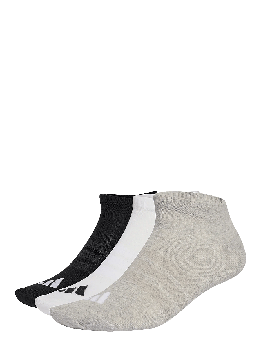 adidas Performance - T ESS LOW 3P - träningsstrumpor - mgreyh/white/black - 0