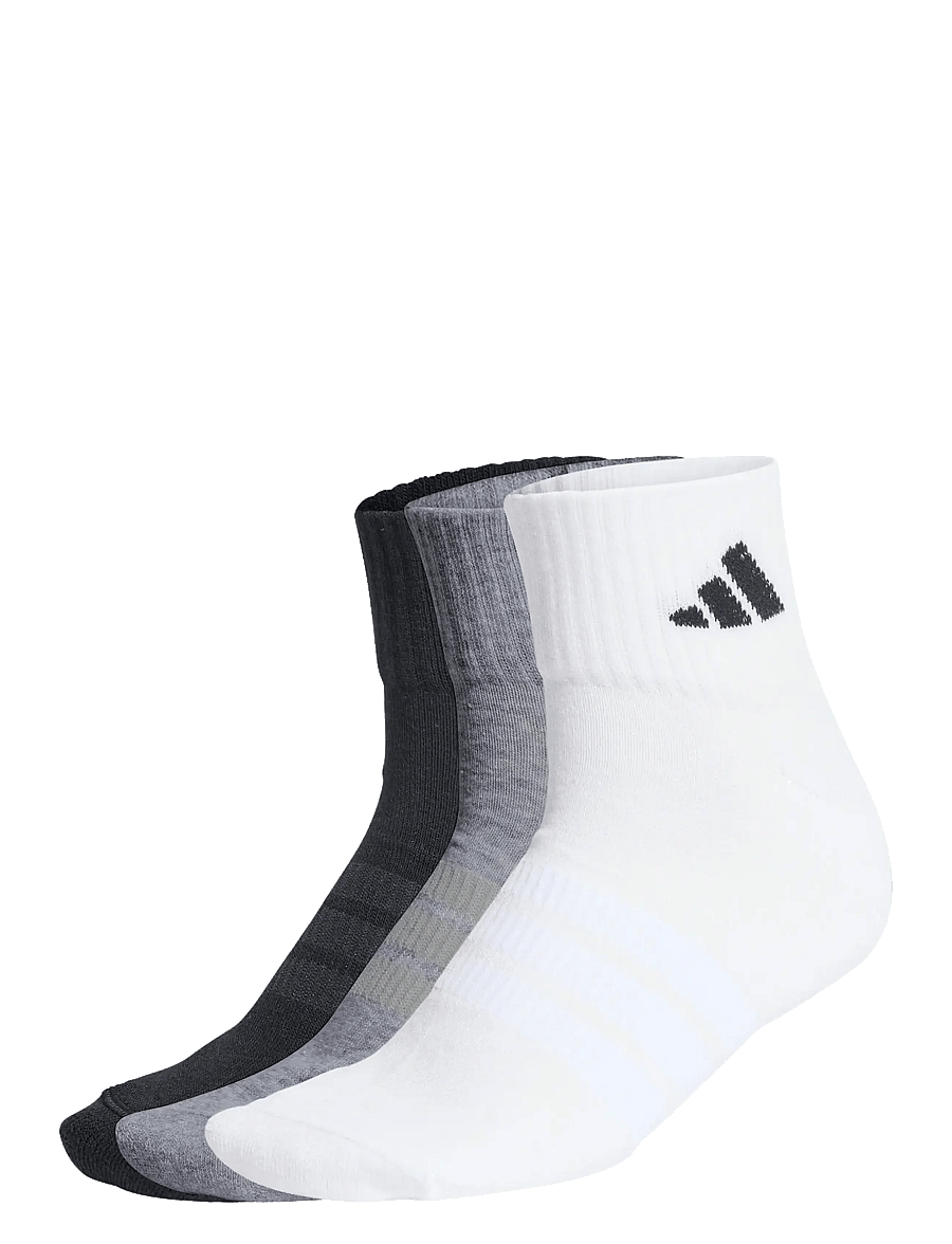 adidas Performance - C ESS ANK 3P - sportstrømper - mgreyh/white/black - 0
