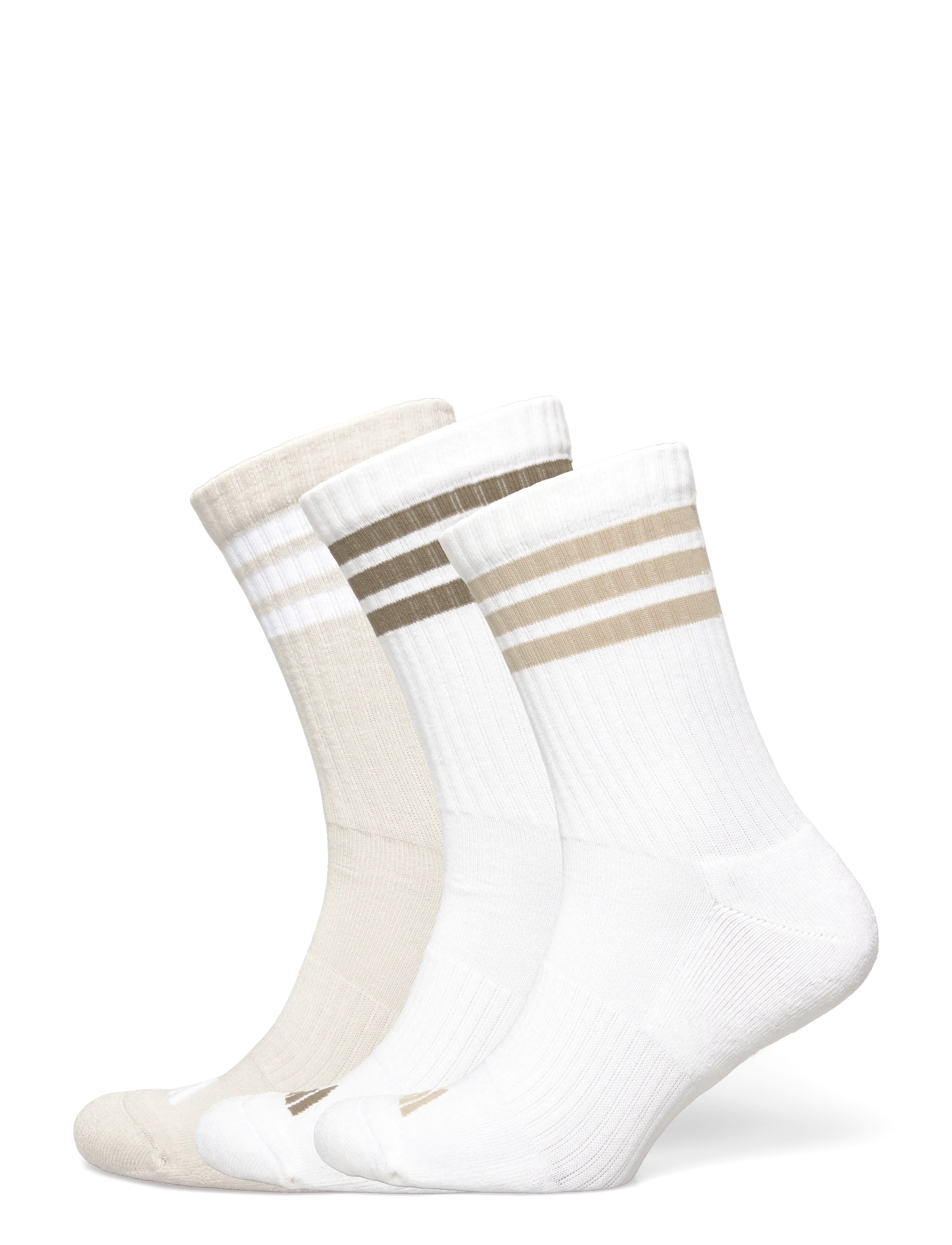 adidas Performance 3S ESS C CRW 3P - adidas - WHITE/WONALU/OLISTR / beige