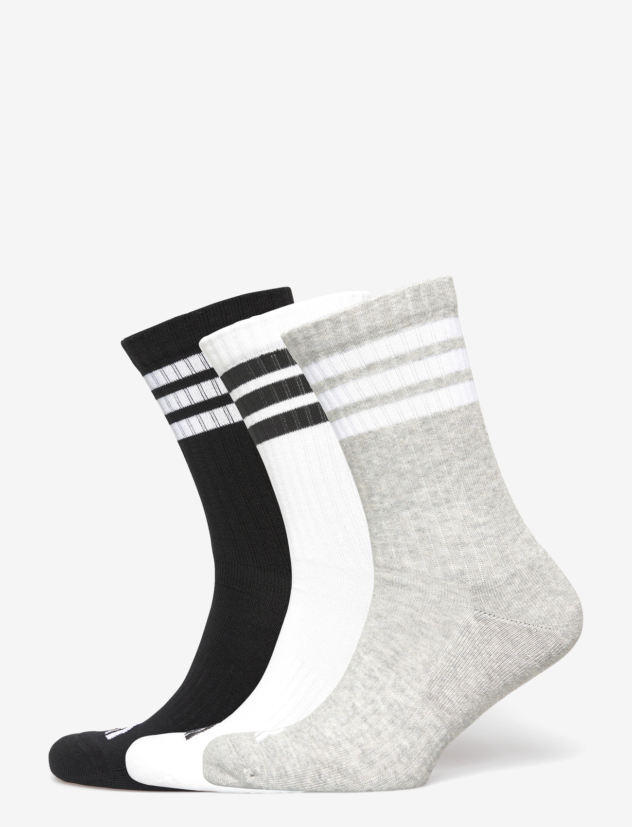 adidas Performance - 3S ESS C CRW 3P - träningsstrumpor - mgreyh/white/black - 1