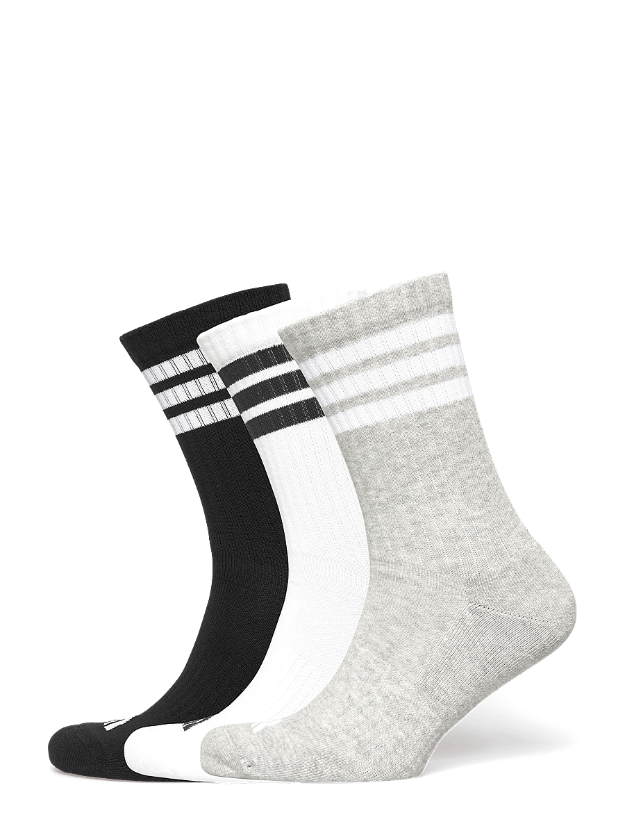 adidas Performance - 3S ESS C CRW 3P - strümpfe - mgreyh/white/black - 1