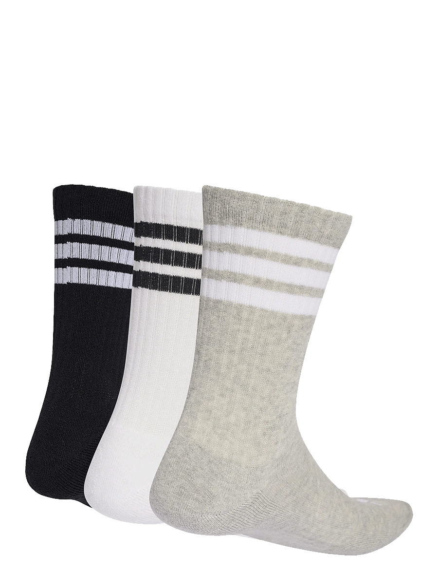 adidas Performance - 3S ESS C CRW 3P - strümpfe - mgreyh/white/black - 2