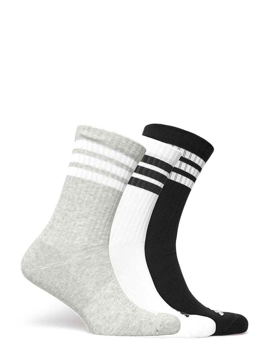 adidas Performance - 3S ESS C CRW 3P - strümpfe - mgreyh/white/black - 4