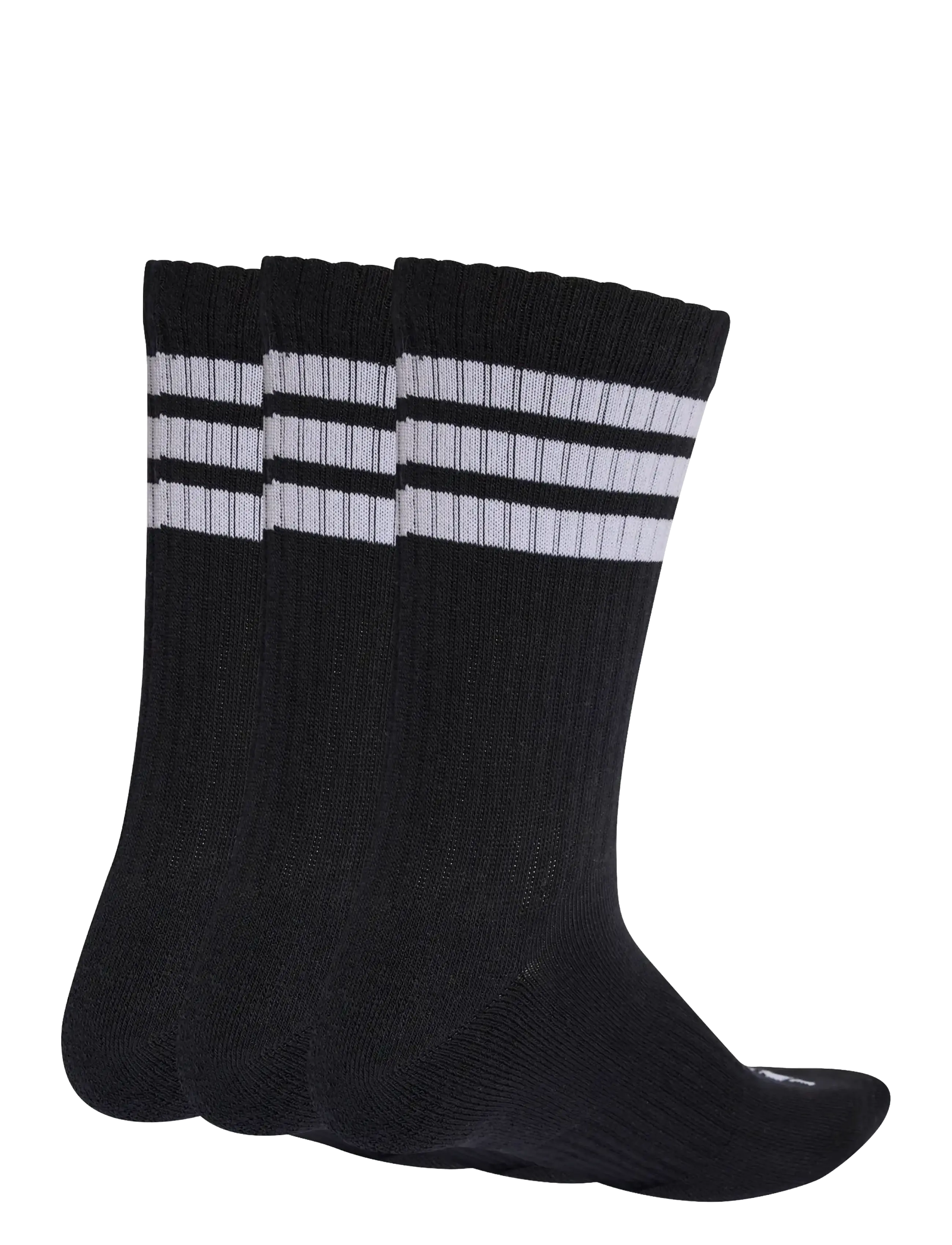 adidas Performance - 3S ESS C CRW 3P - träningsstrumpor - black/white/white - 1