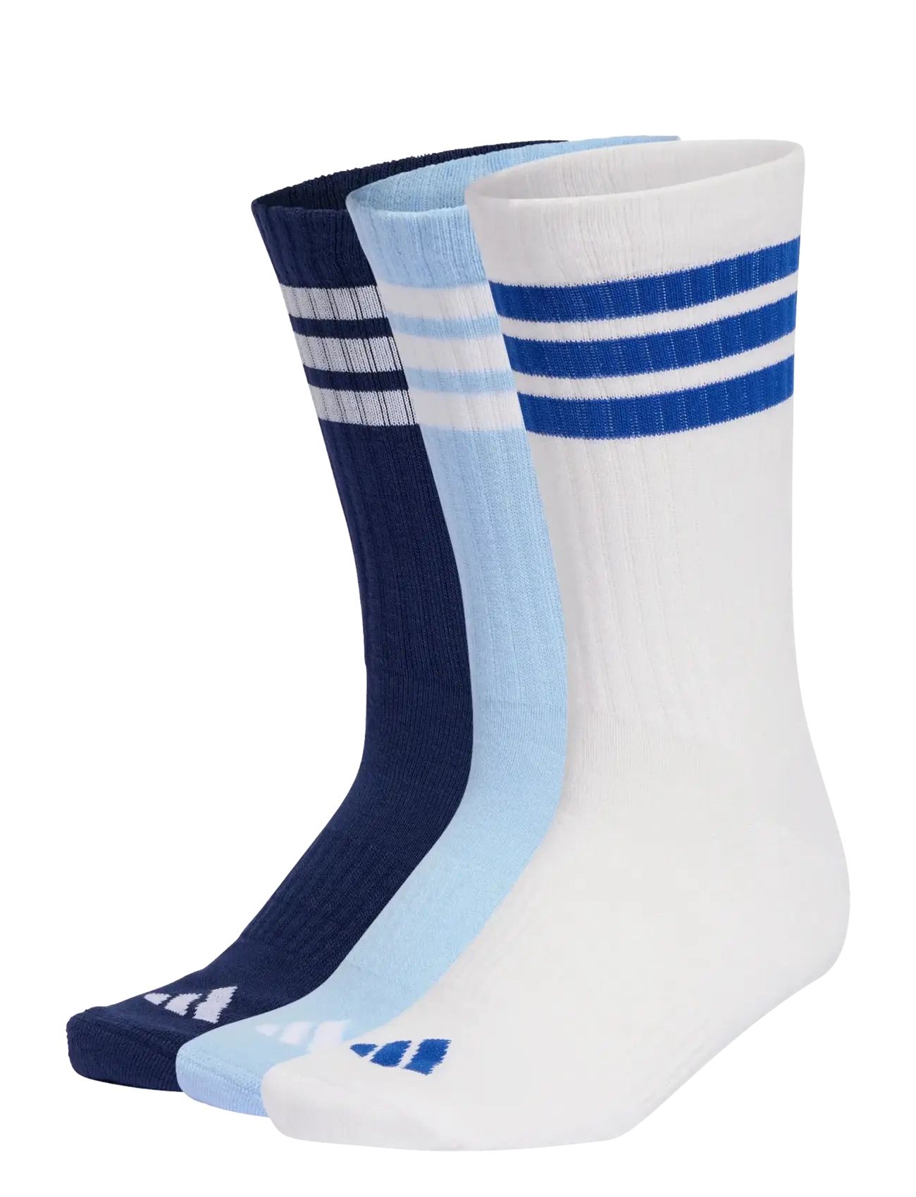 adidas Performance 3S ESS C CRW 3P - Strumpor - DKBLUE/WHITE/GLOBLU / multi