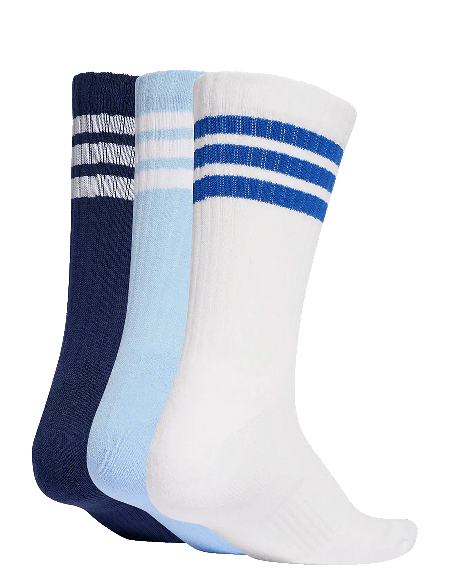 adidas Performance - 3S ESS C CRW 3P - sport socks - dkblue/white/globlu - 1