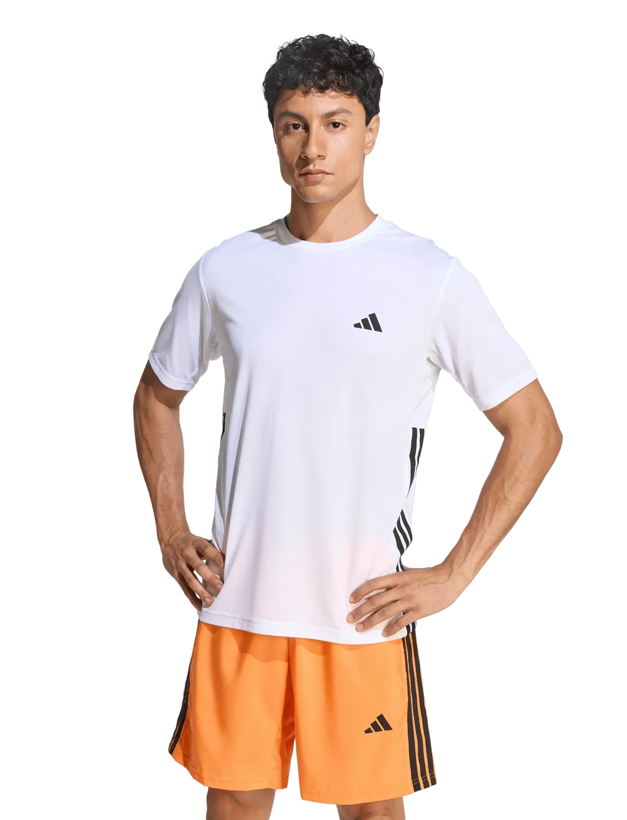 adidas Performance - WE BAS 3S T - t-särgid - white/black - 2