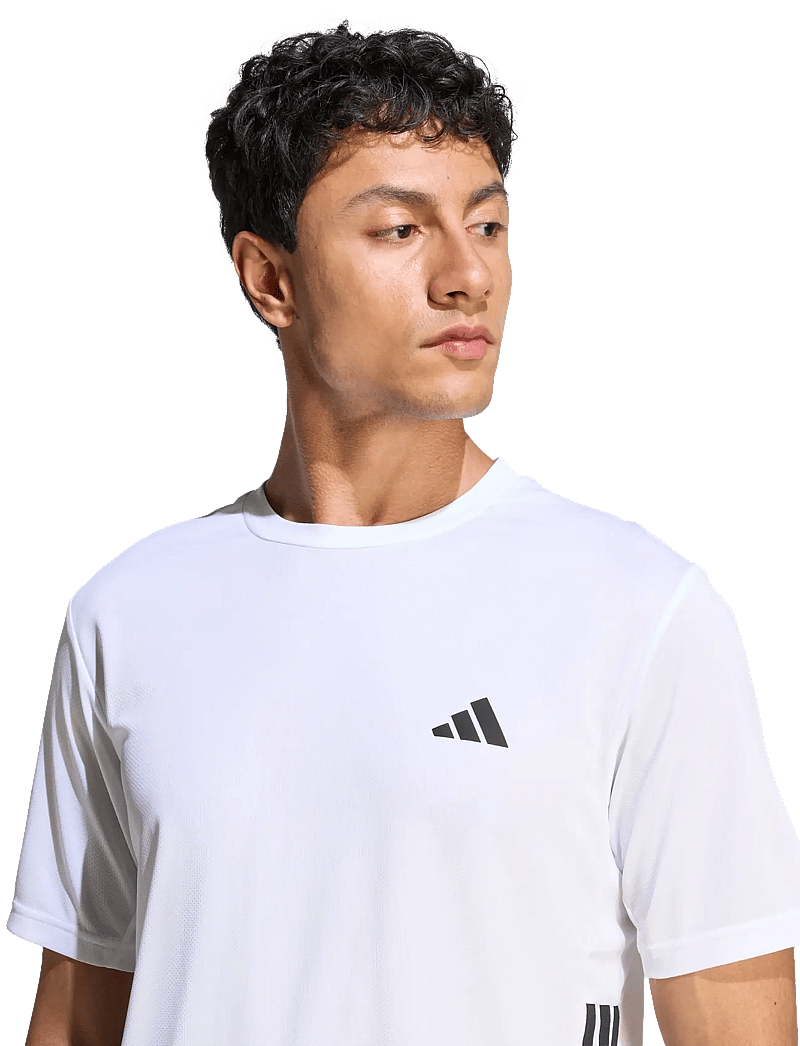 adidas Performance - WE BAS 3S T - t-shirts - white/black - 3
