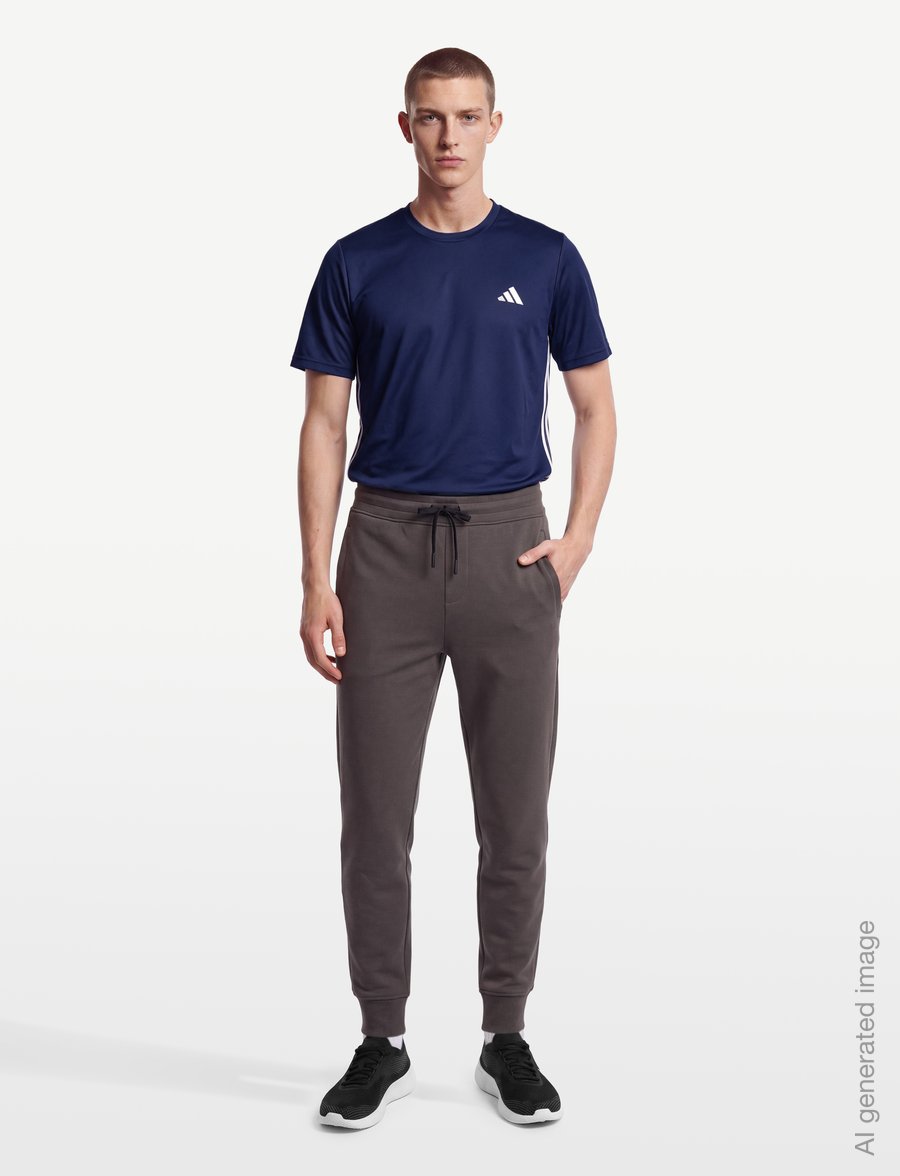adidas Performance - WE BAS 3S T - t-shirts - dkblue/white - 0
