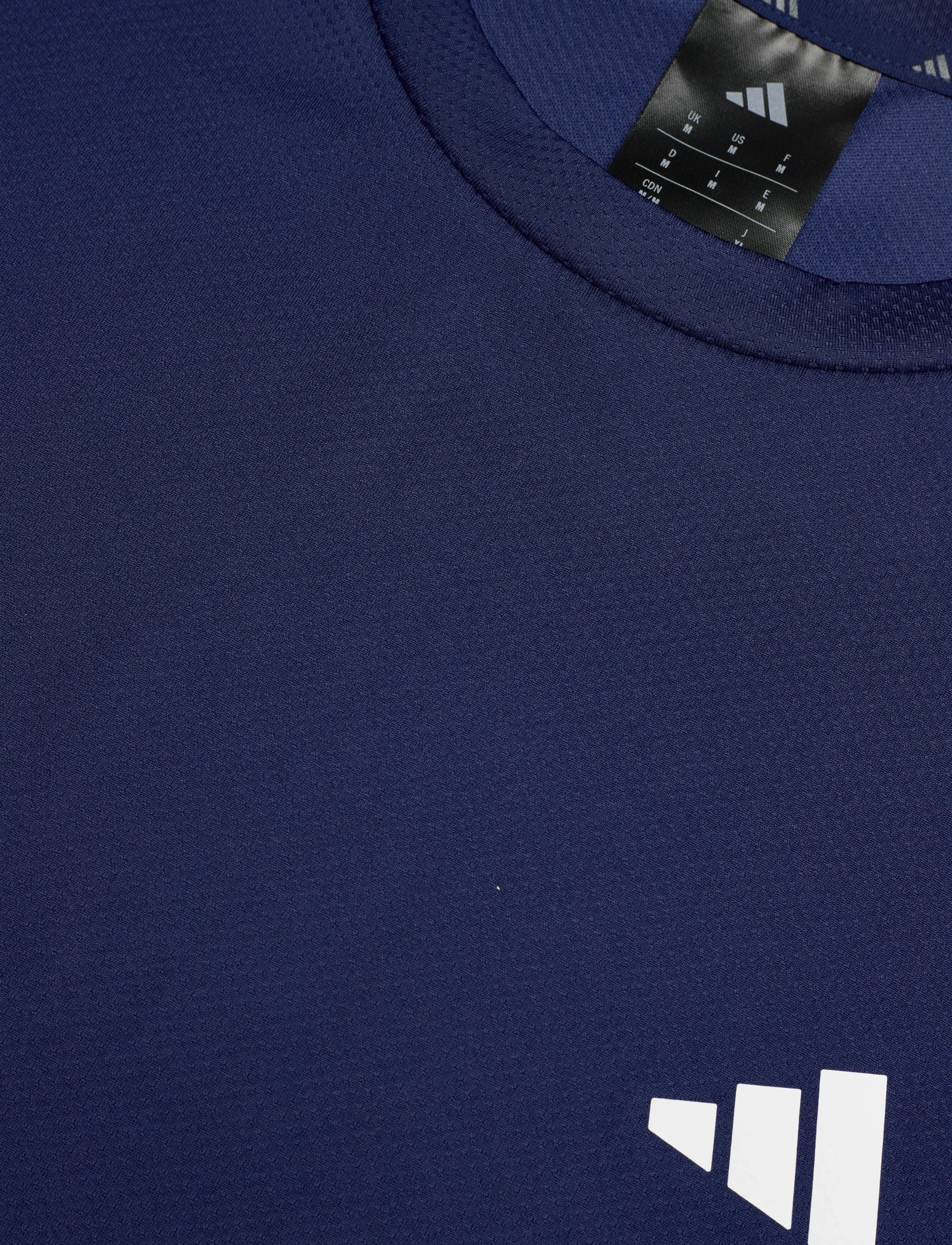 adidas Performance - WE BAS 3S T - t-shirts - dkblue/white - 4