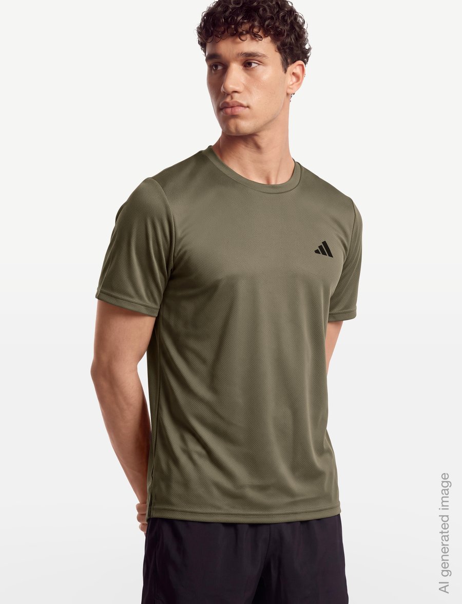 adidas Performance - WE BAS 3S T - t-shirts - olistr/black - 5