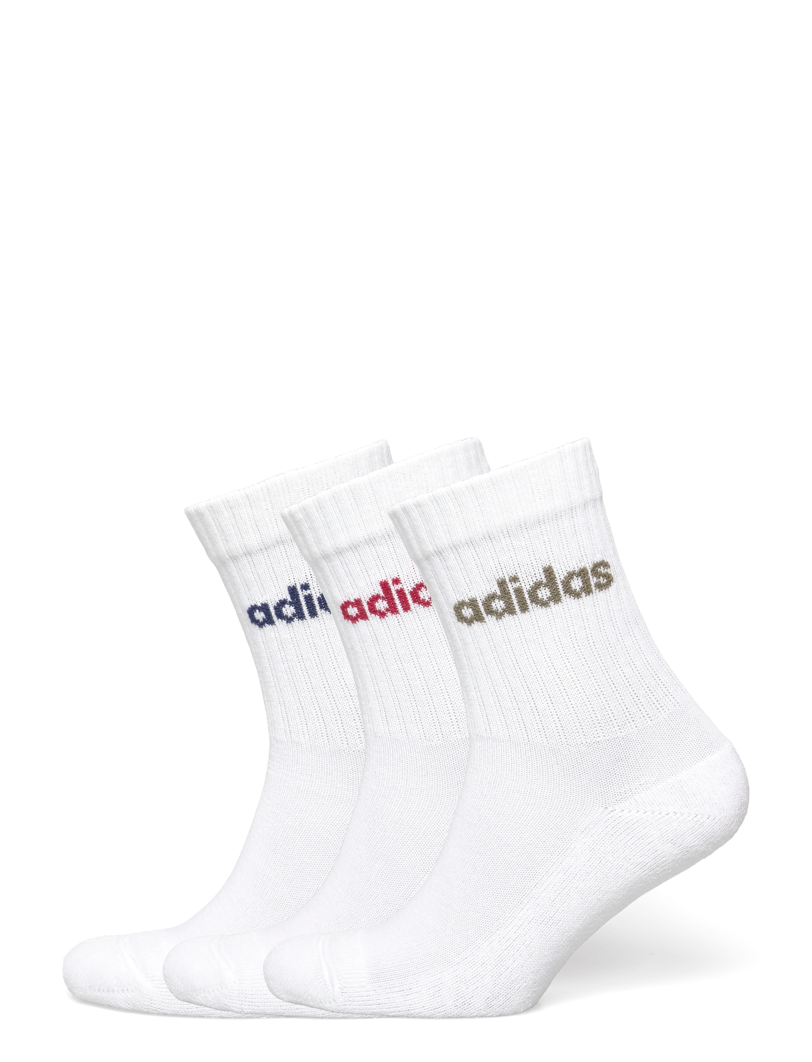 adidas Performance C LIN CREW 3P - adidas - WHITE/DKBLUE/ACTMAR/O / white