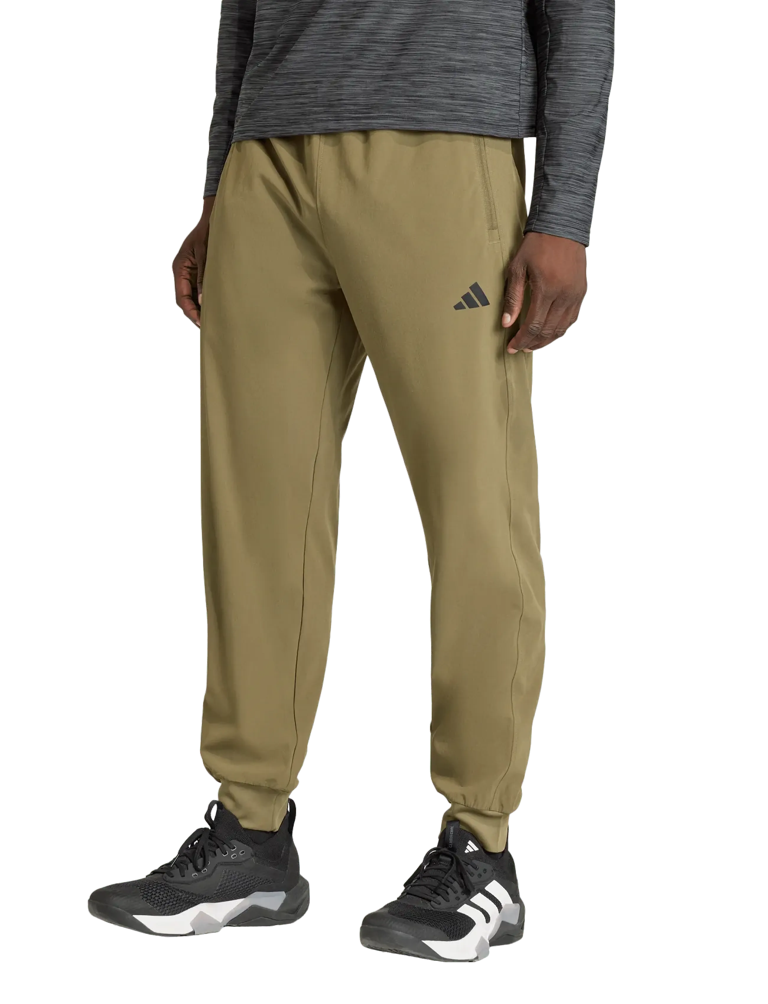 adidas Performance We Flex Wv Pt, M, Khaki green, Sport Pants > Sport Training Pants, Herre