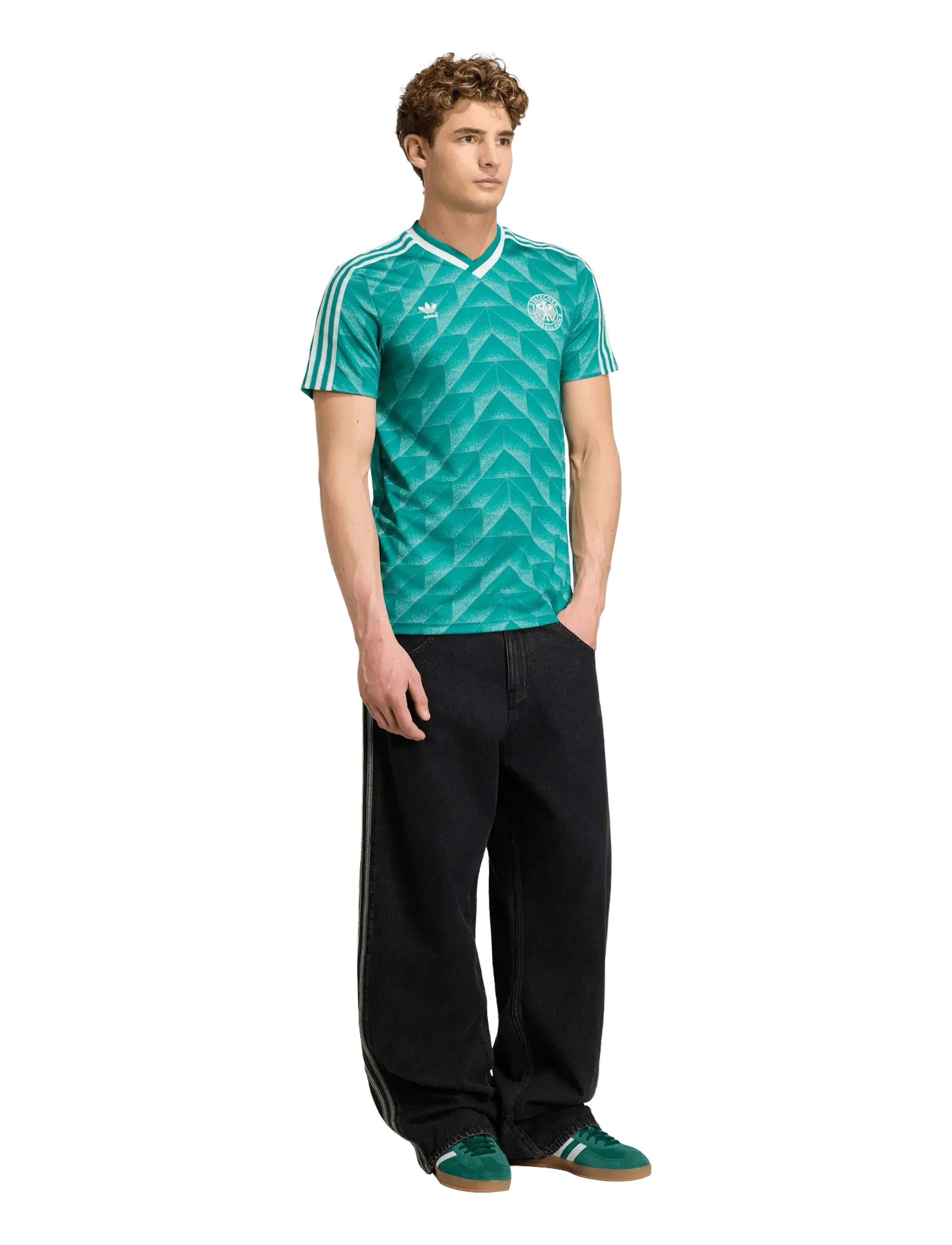 adidas Performance Germany Dfb A Jsy 90, M, Sport Oberteile, Grün - Football Shirts, Männerswear