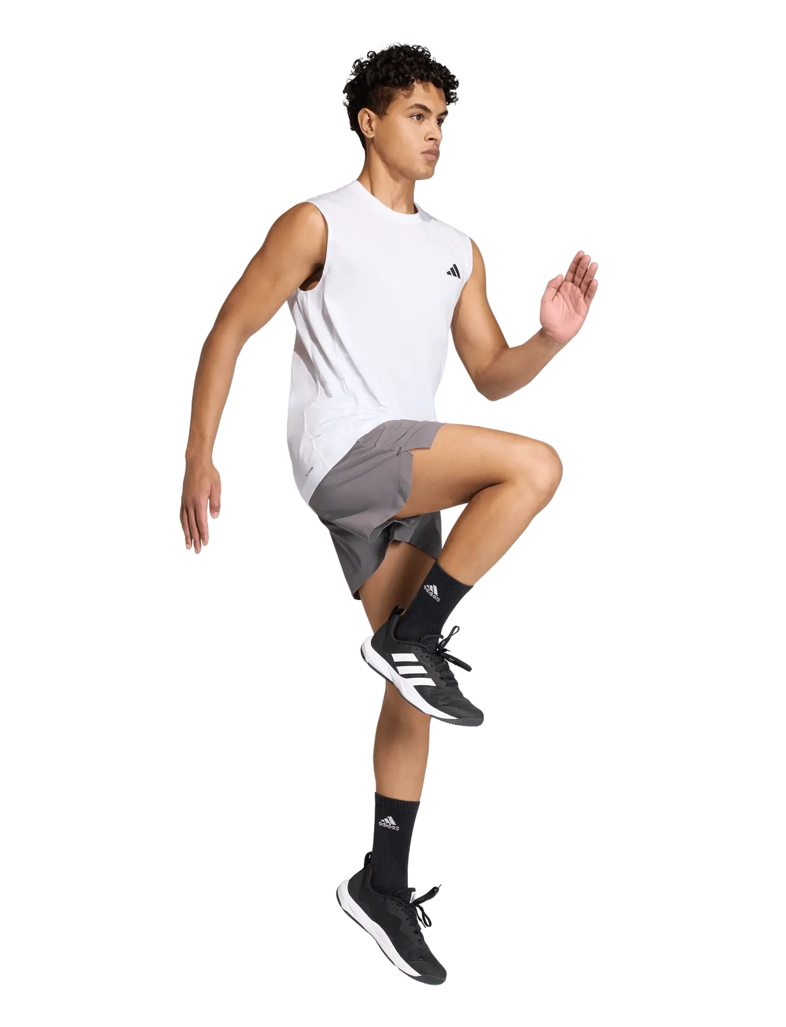 adidas Performance We Fr Sl T, XL, White, Sport Overdele > Sport Tank Overdele, Herre