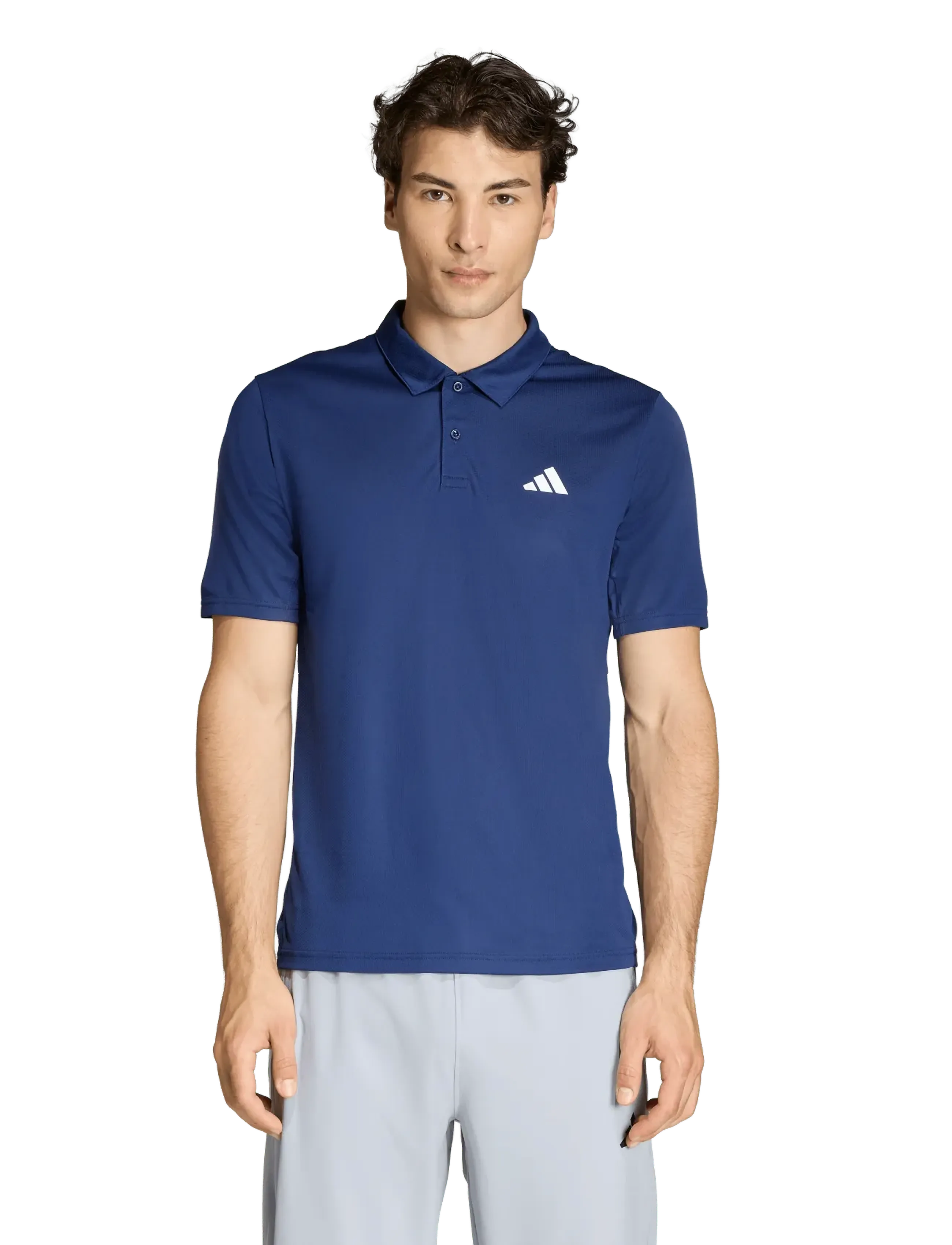 adidas Performance We Bas Polo, M, Sport Polos, Marineblau - Short-sleeved Männerswear