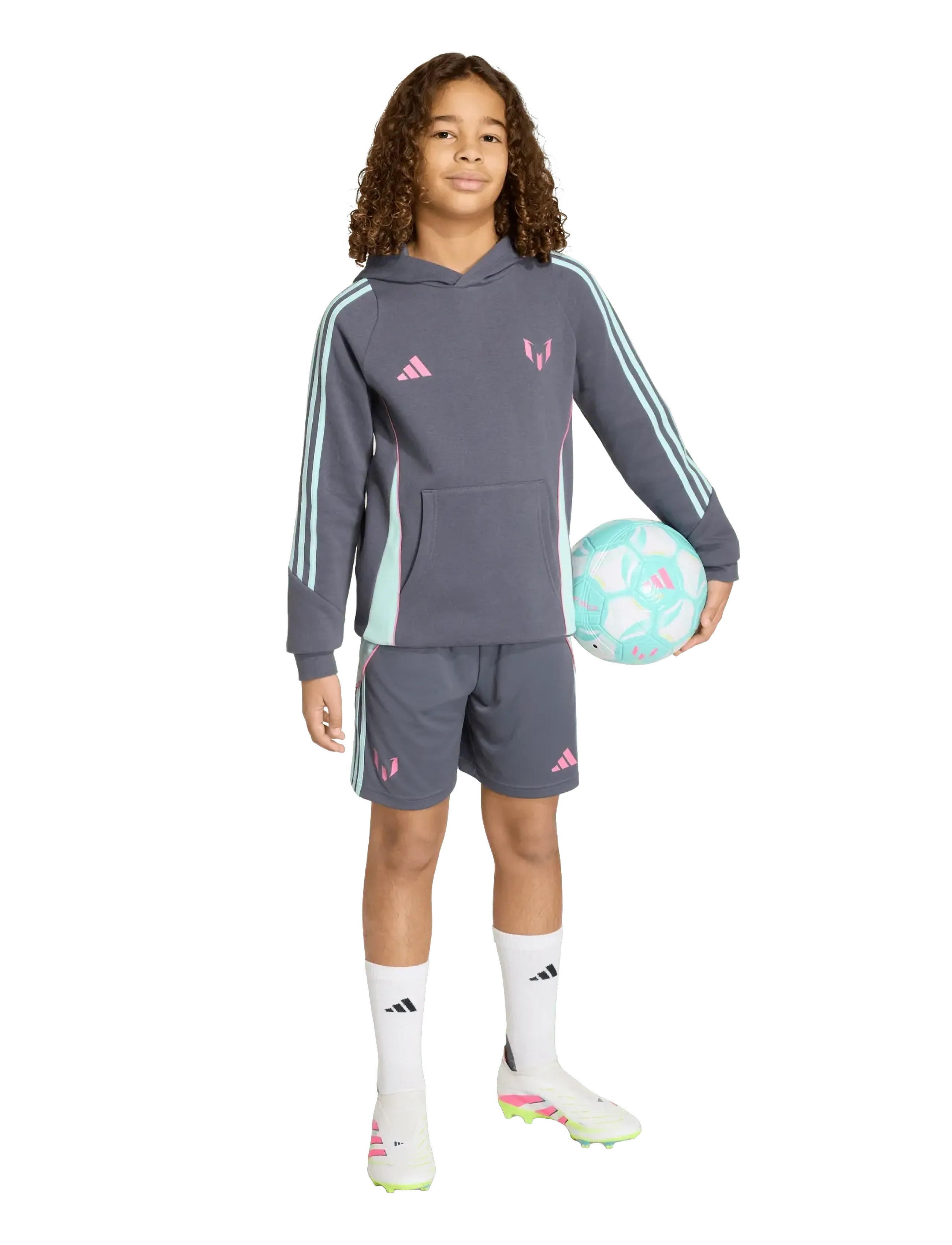 adidas Performance MESSI HOODY Y - adidas Performance - AUON / grey