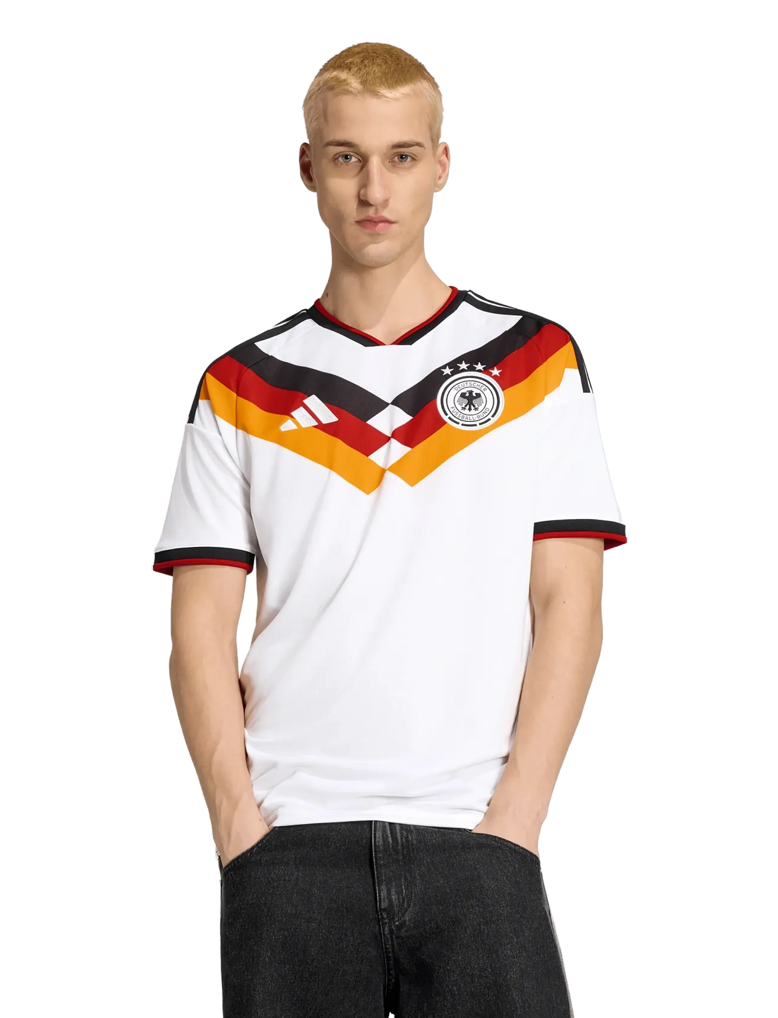 adidas Performance - DFB H JSY - fußballoberteile - white - 5