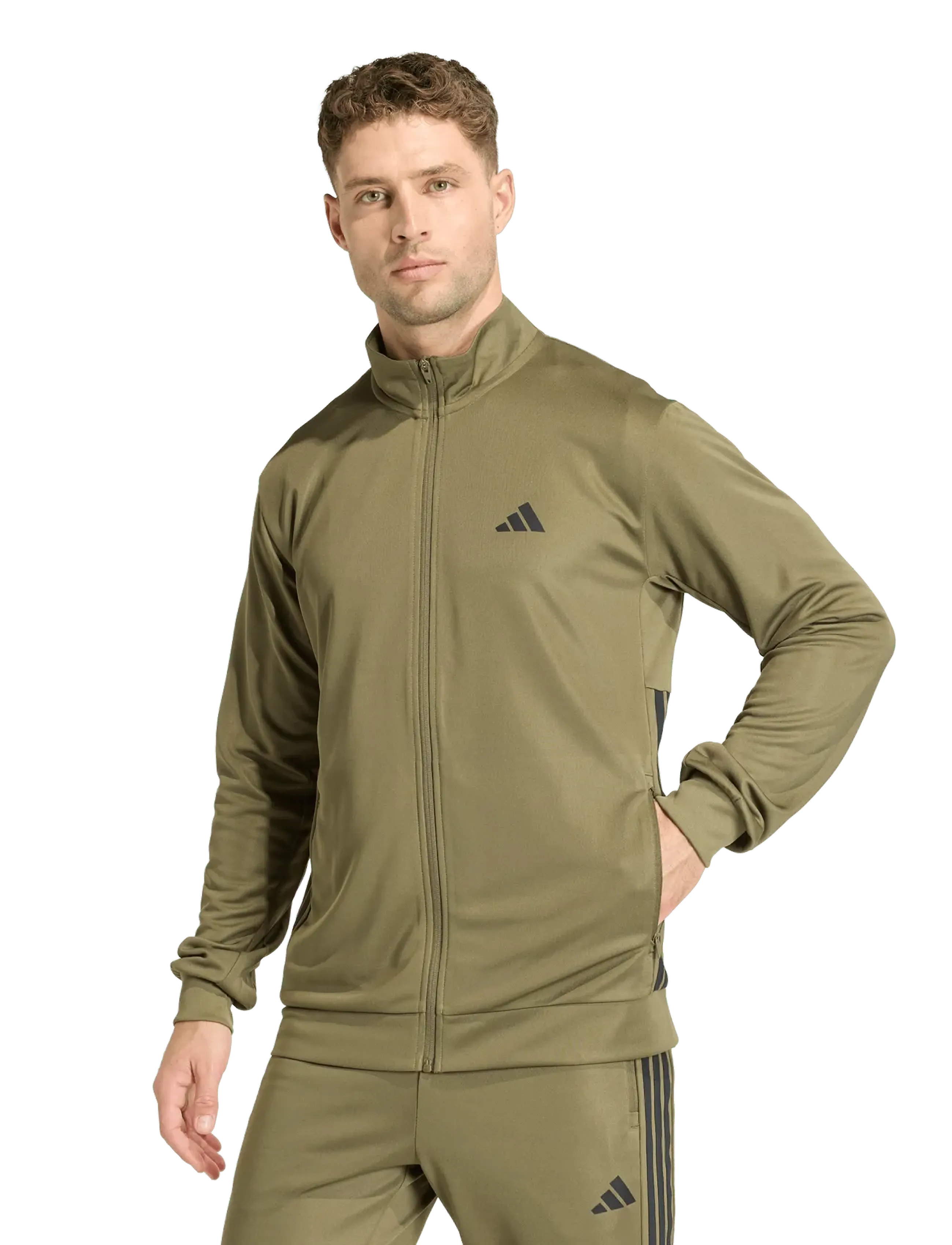 adidas Performance - WE ALLSET 3S TT - sports jackets - olistr/black - 2
