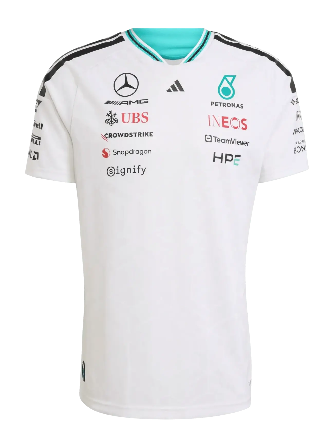 adidas Performance MER DR JSY AM - adidas x Mercedes-AMG PETRONAS F1 - WHITE / white