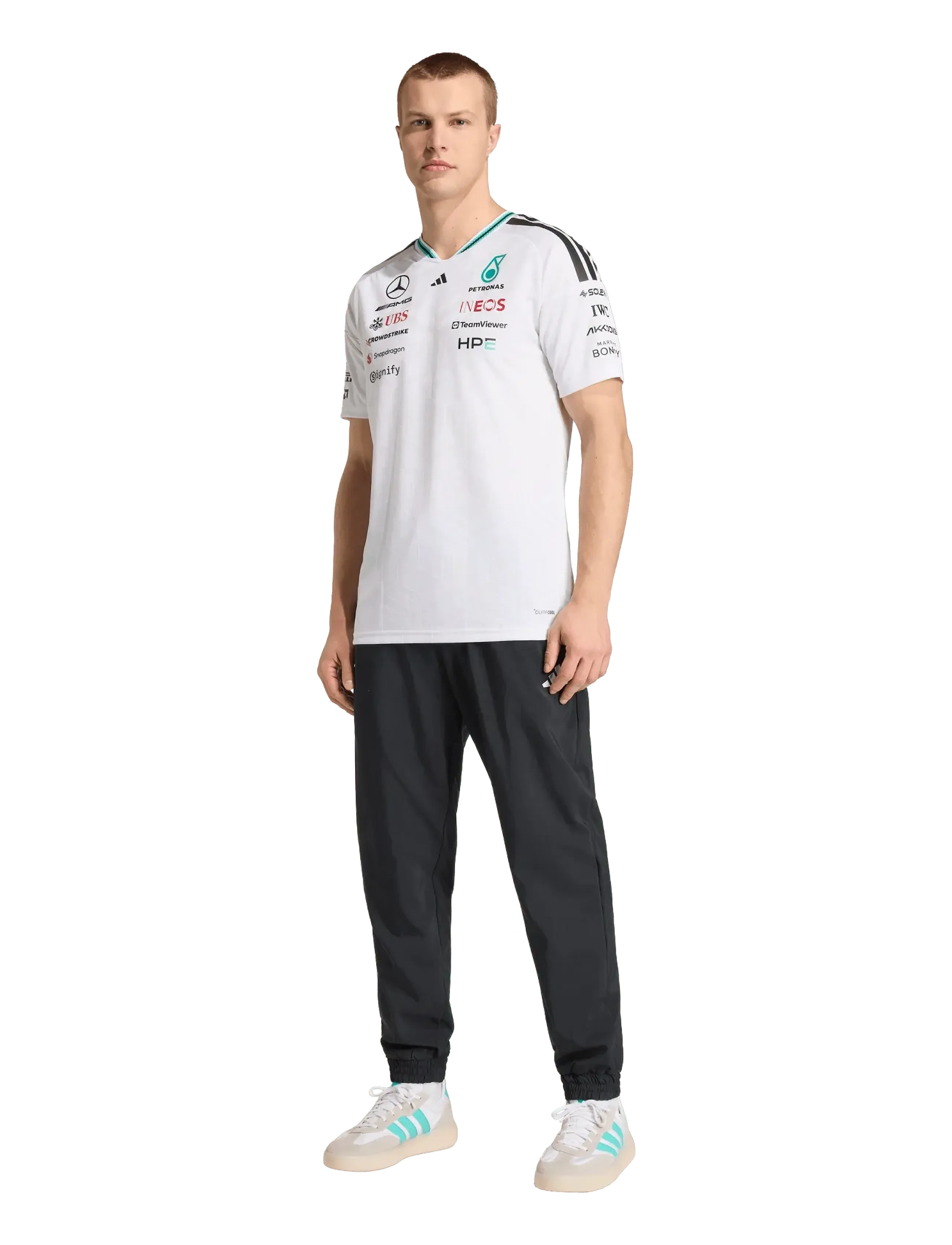 adidas Performance MER DR JSY AM - T-shirts - WHITE / white
