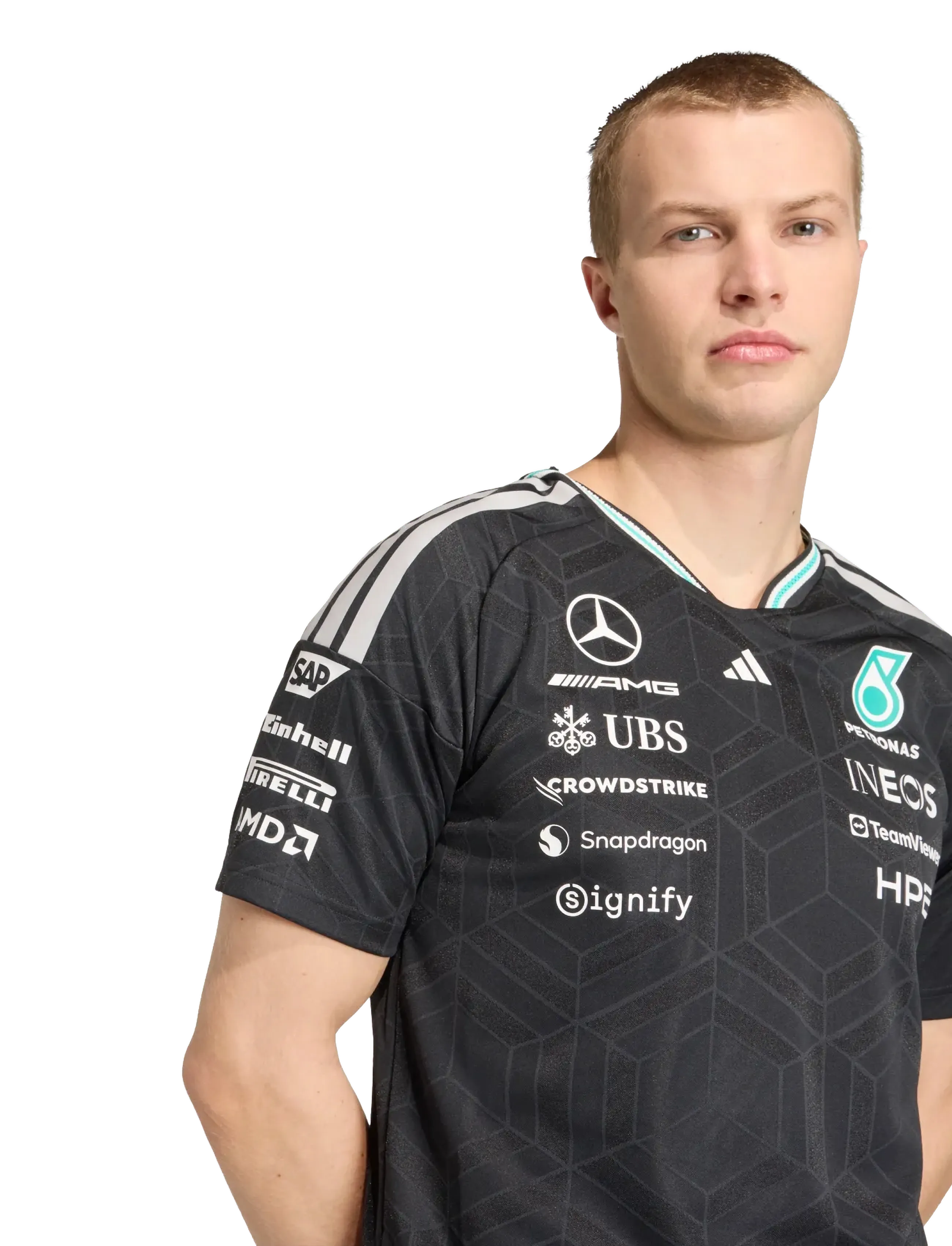 Adidas MERCEDES AMG PETRONAS FORMULA 1 TEAM DRIVER AUTHENTIC TRÖJA herr – bild 7