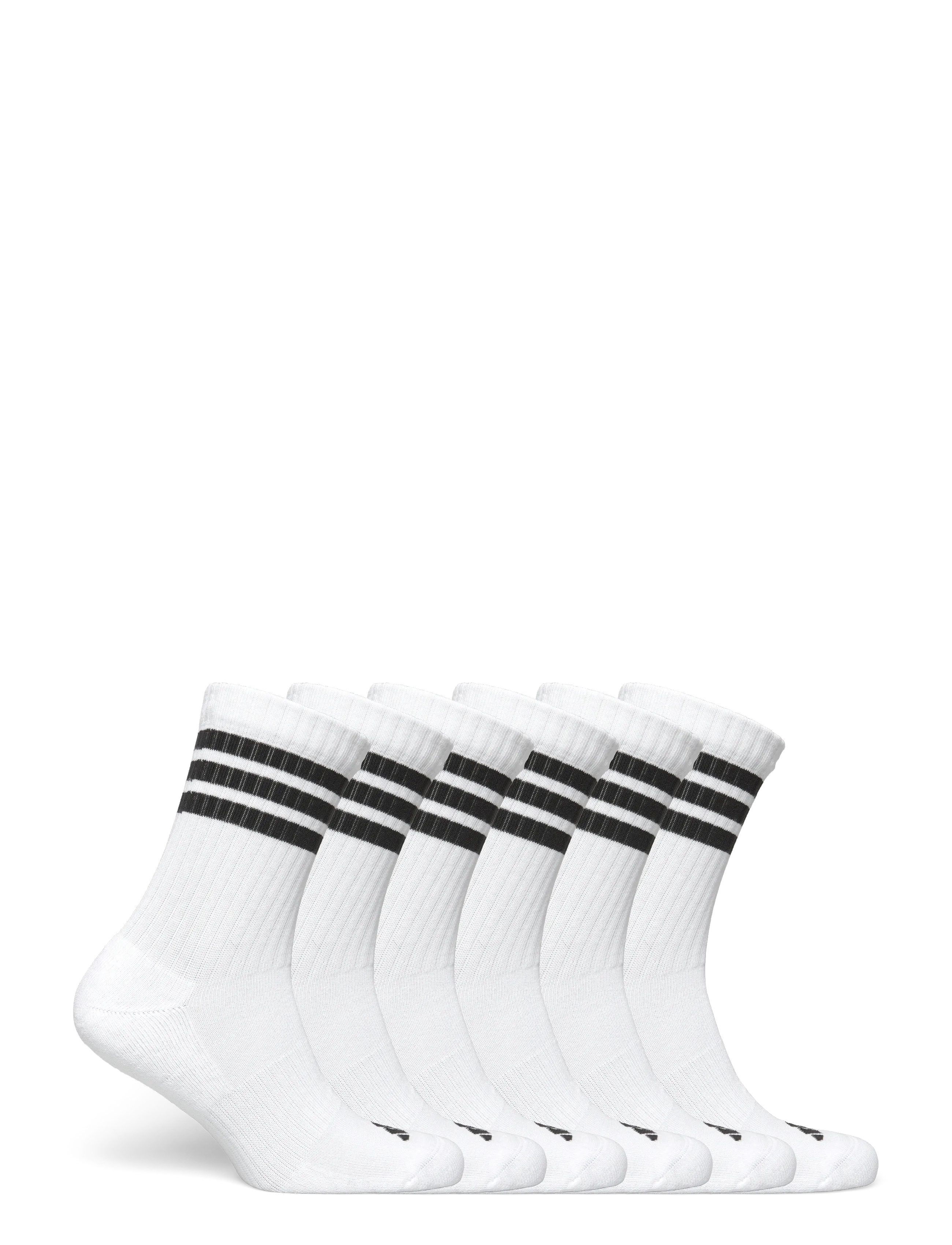 adidas Performance - 3S ESS C CRW 6P - träningsstrumpor - white/black/black - 4