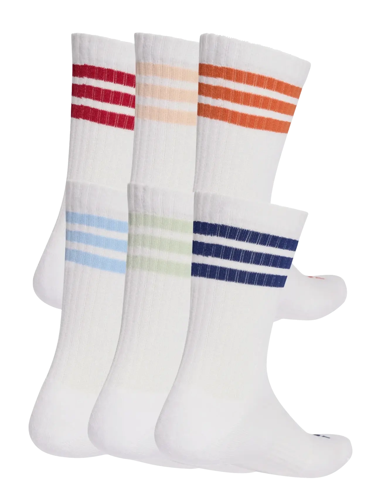 adidas Performance - 3S ESS C CRW 6P - strümpfe - white/actmar/foxora/d - 1