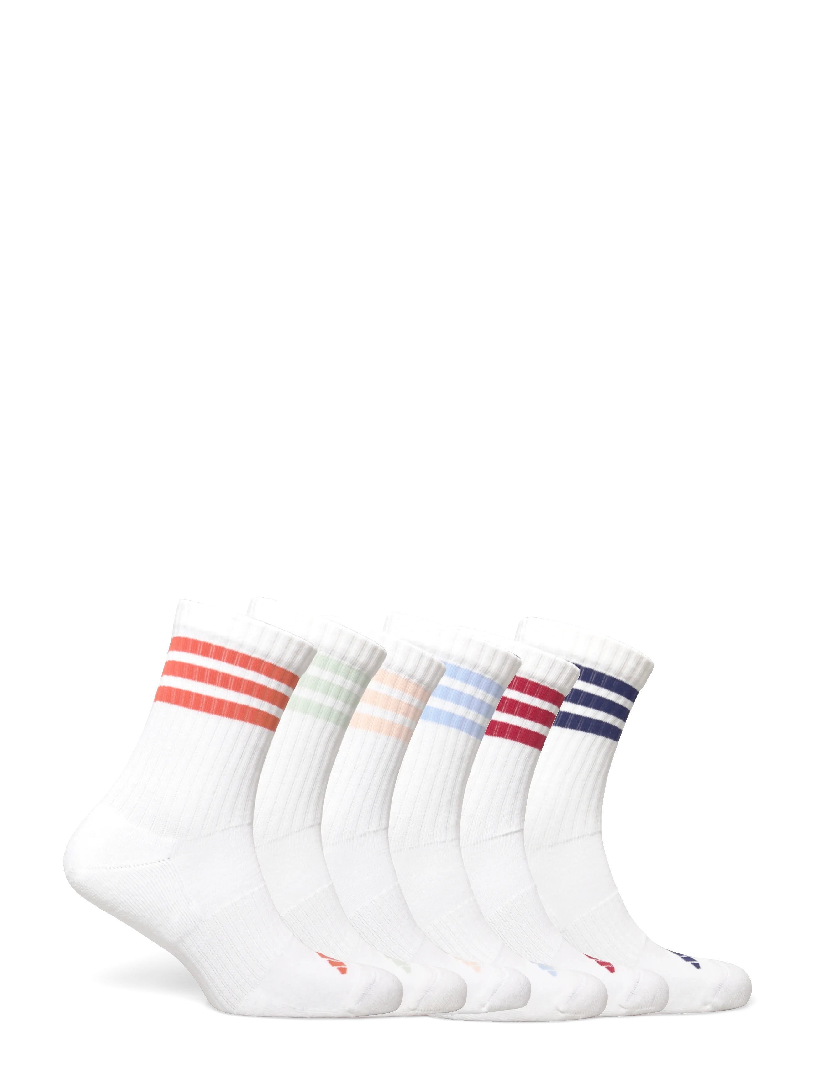 adidas Performance - 3S ESS C CRW 6P - strümpfe - white/actmar/foxora/d - 4