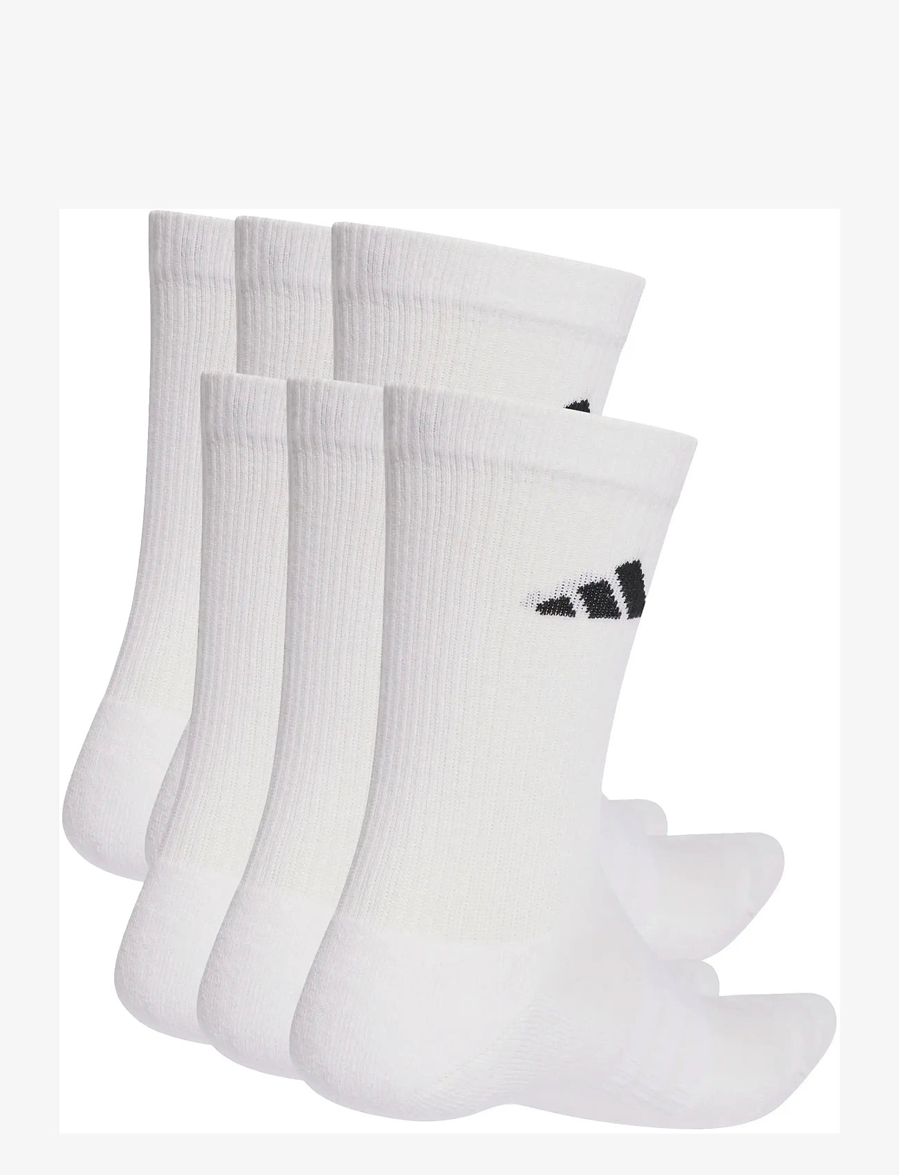 adidas Performance - C ESS CRW 6PP - sportstrømper - white/white/black - 2